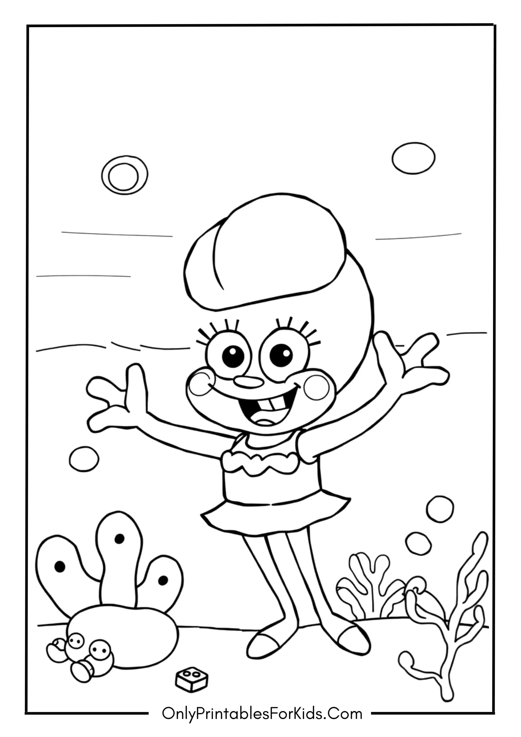 Pearl Krabs Coloring Page