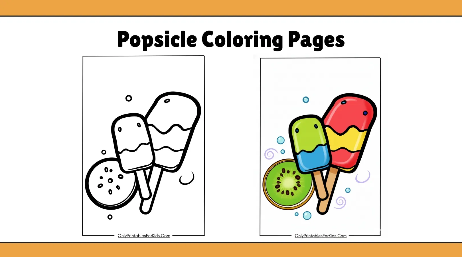 Cool Popsicle Coloring Pages to Print & Color