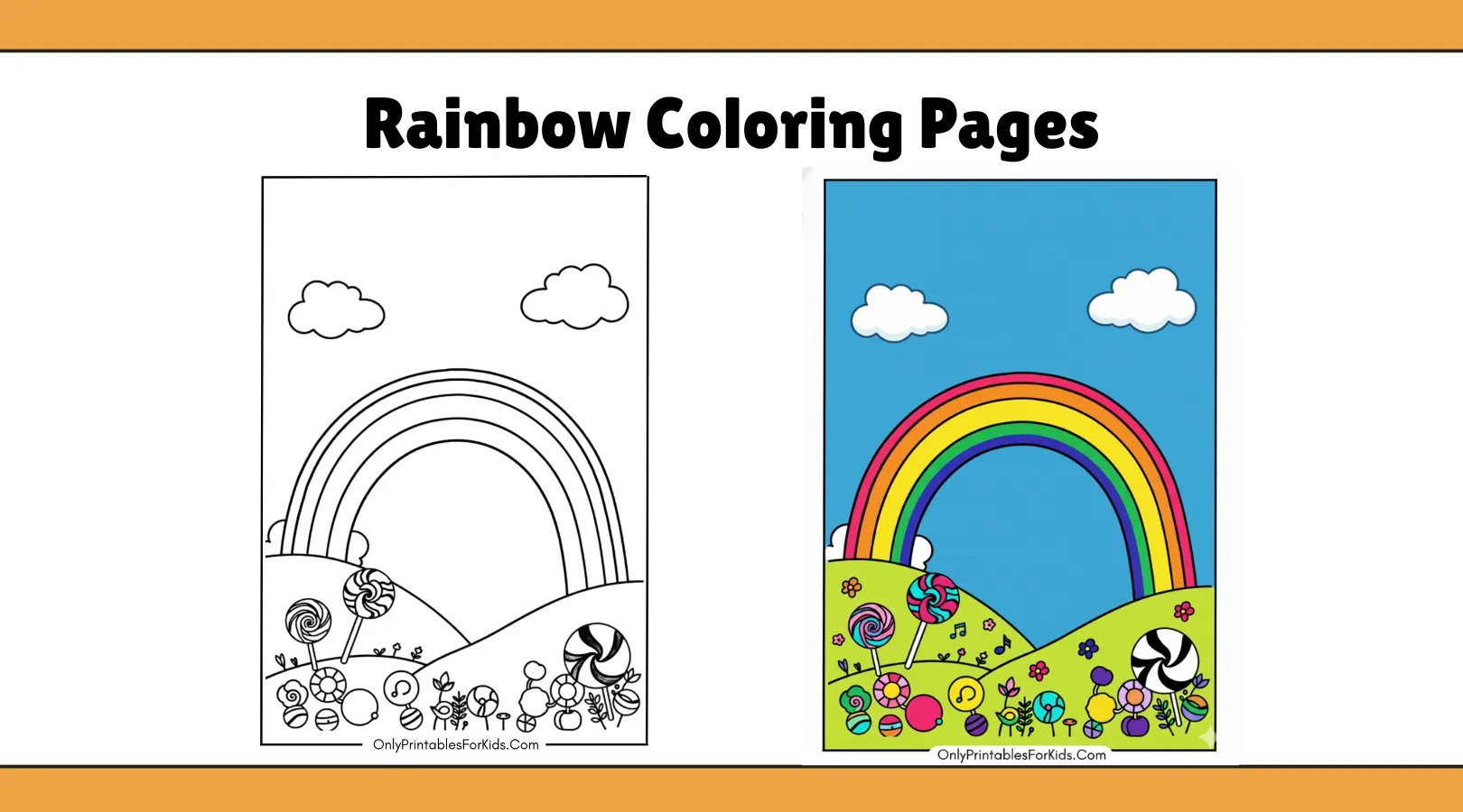 Rainbow Coloring Pages for Kids | Free Creative Printables