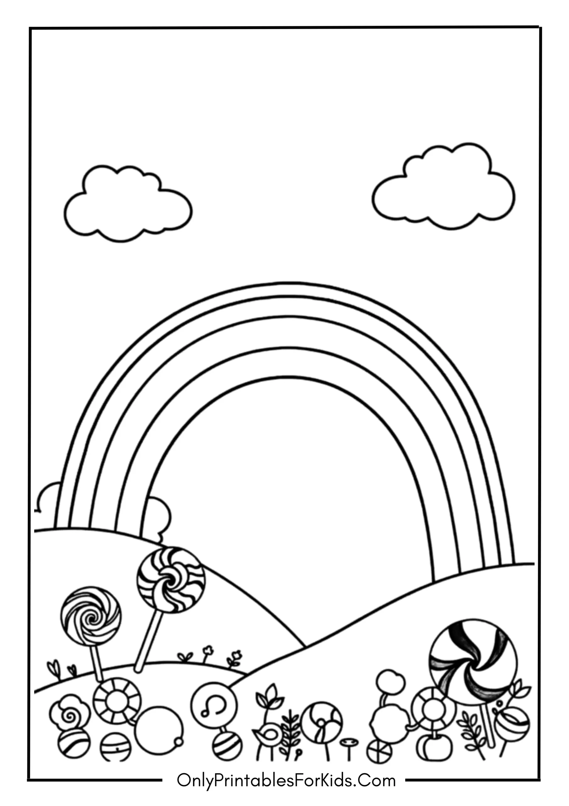 Rainbow Over a Candy Land