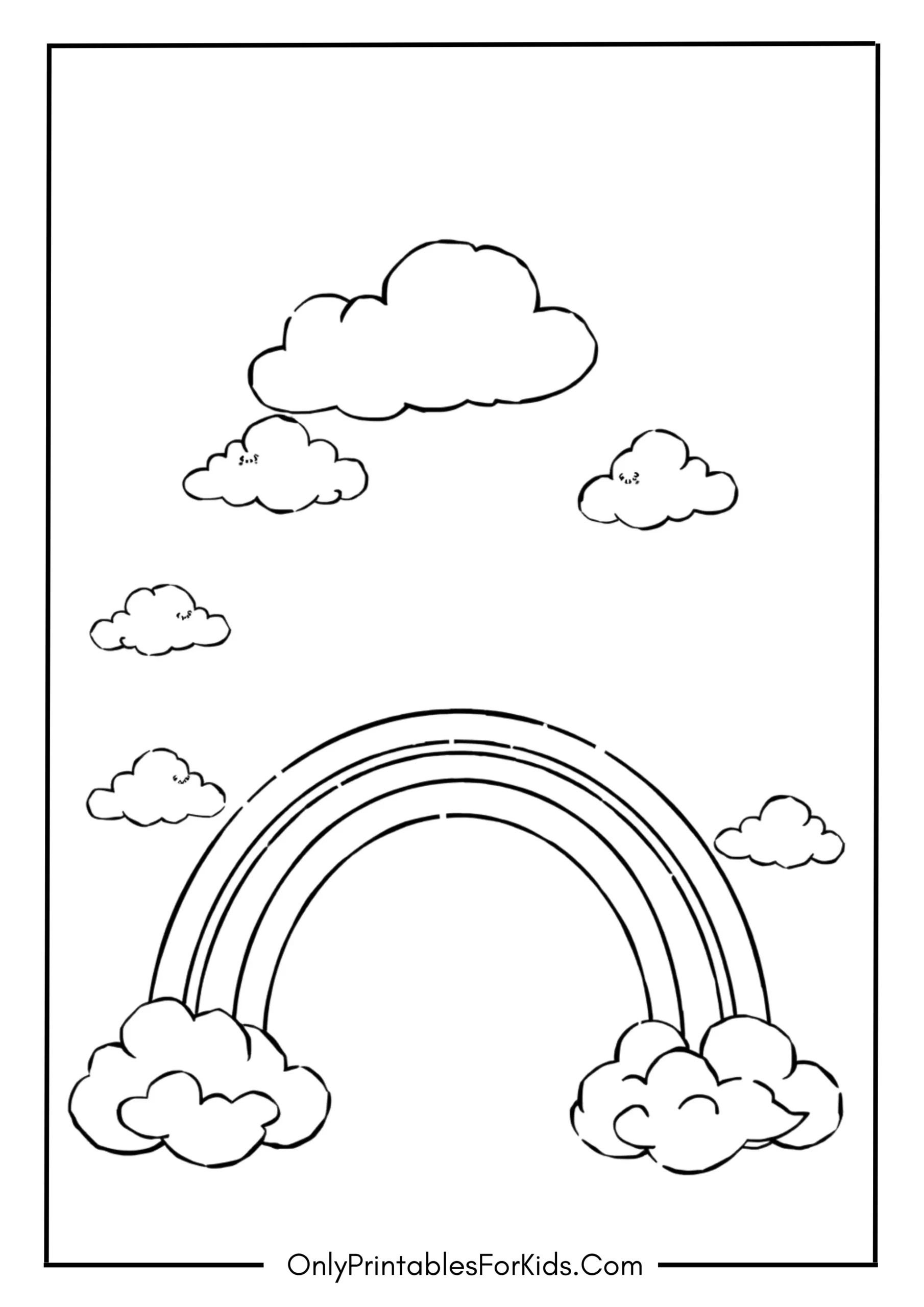 Rainbow and Cute Clouds