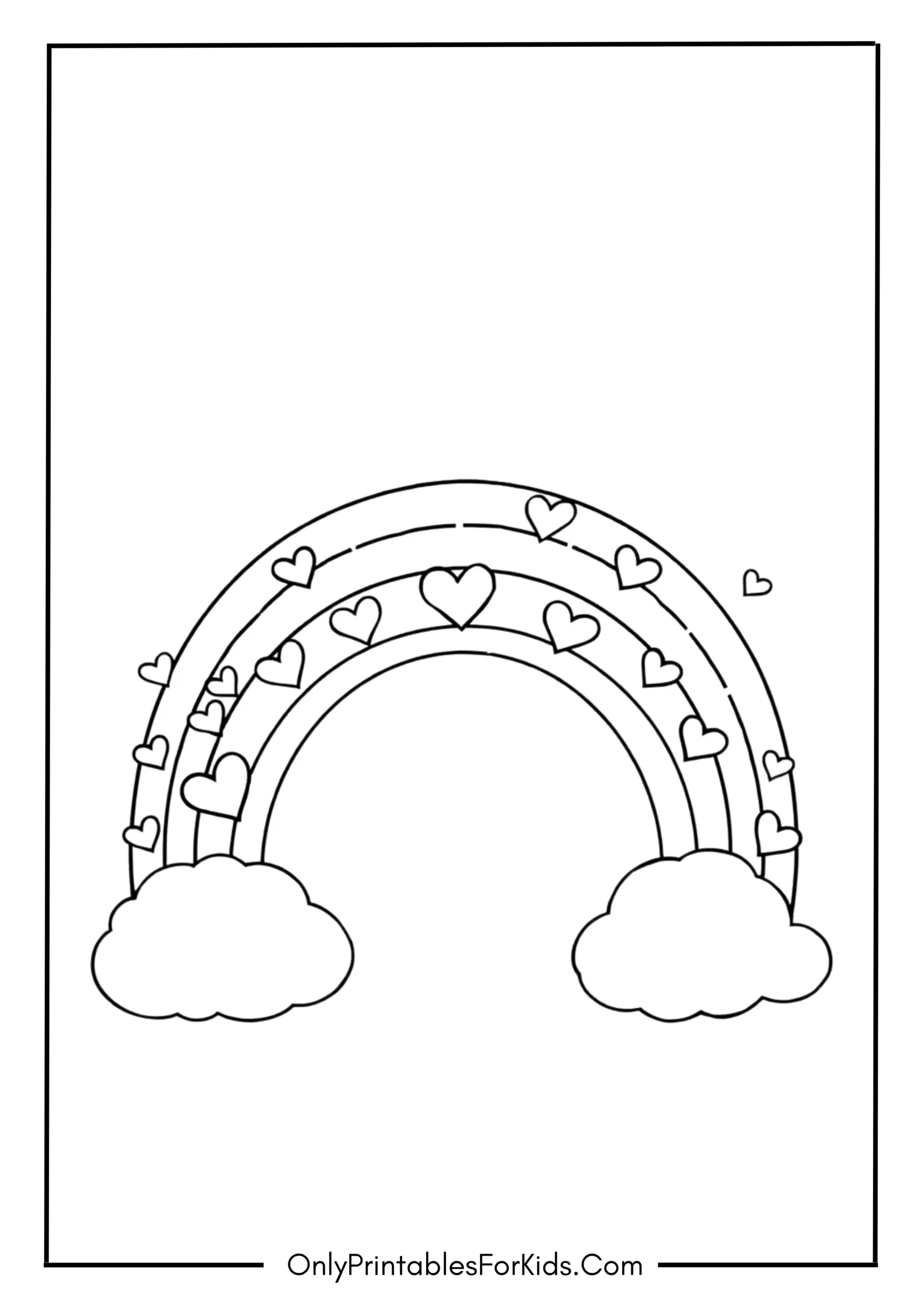 Rainbow and Kawaii Hearts