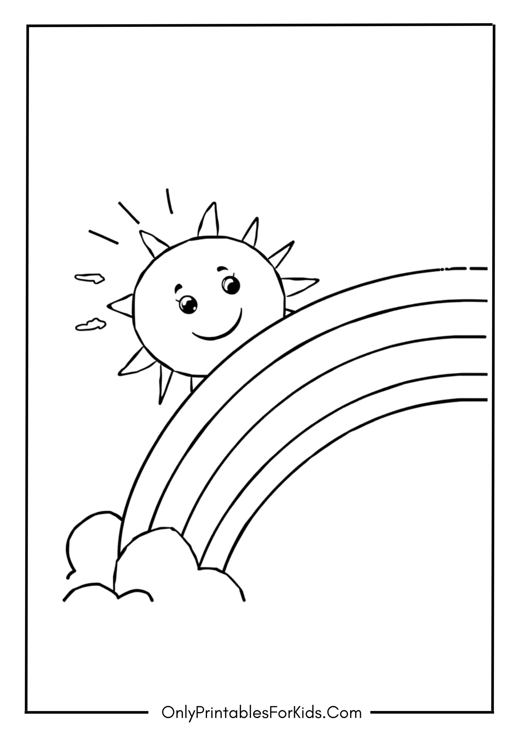 Rainbow and Smiling Sun