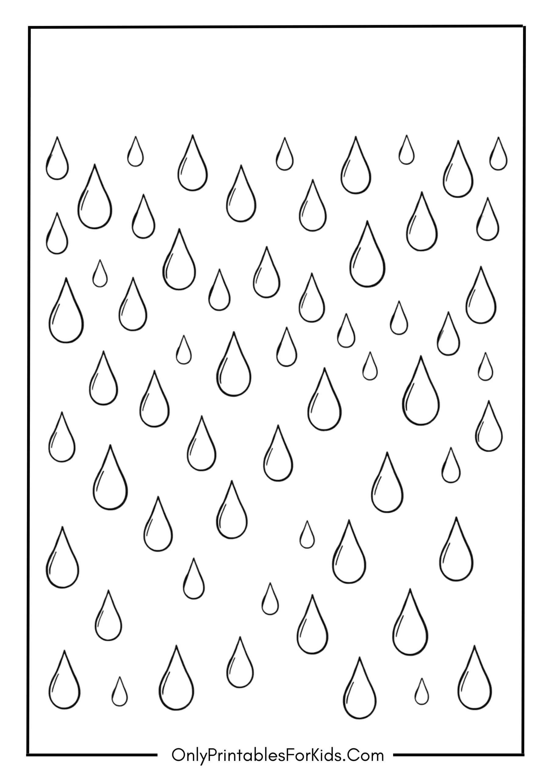 Raindrops Forming Happy Patterns