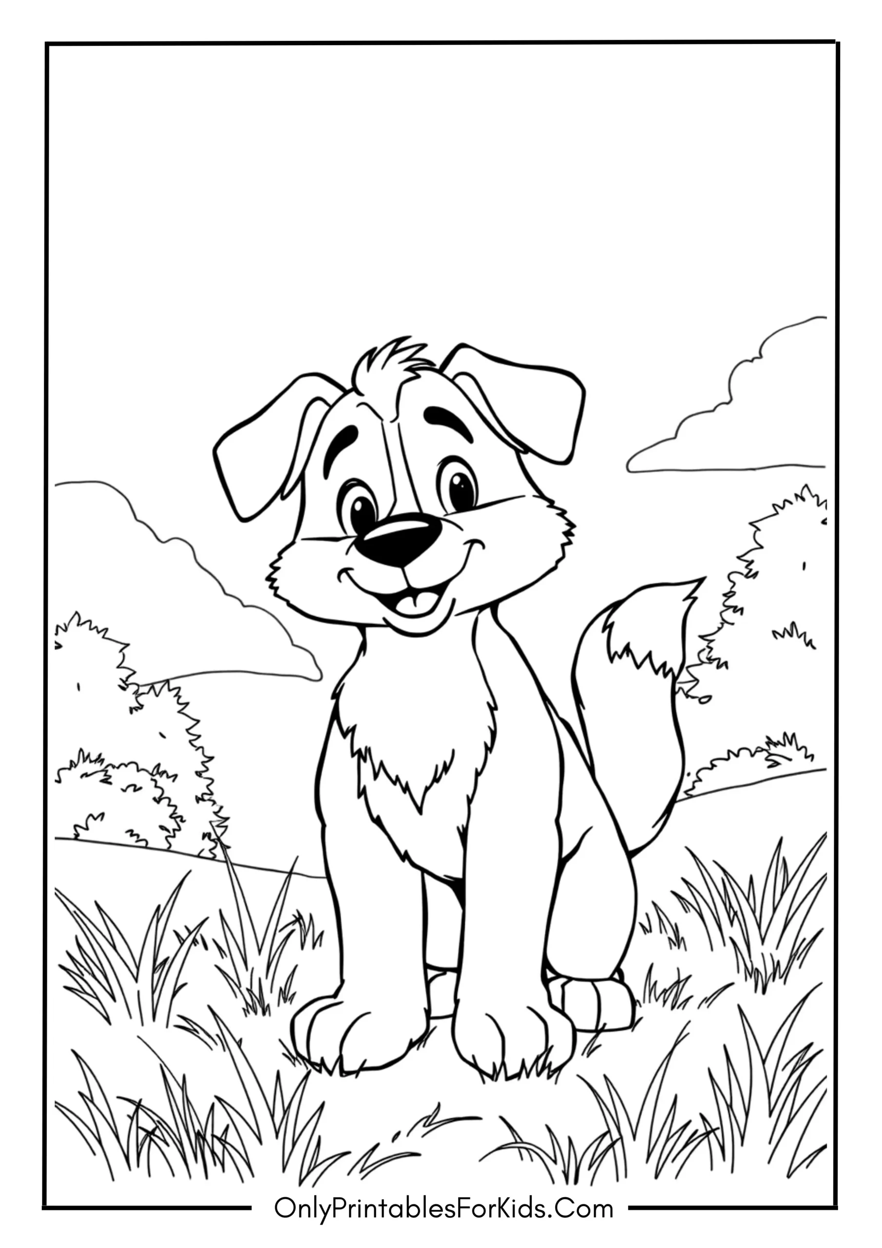 Rusty From Bluey Coloring Page