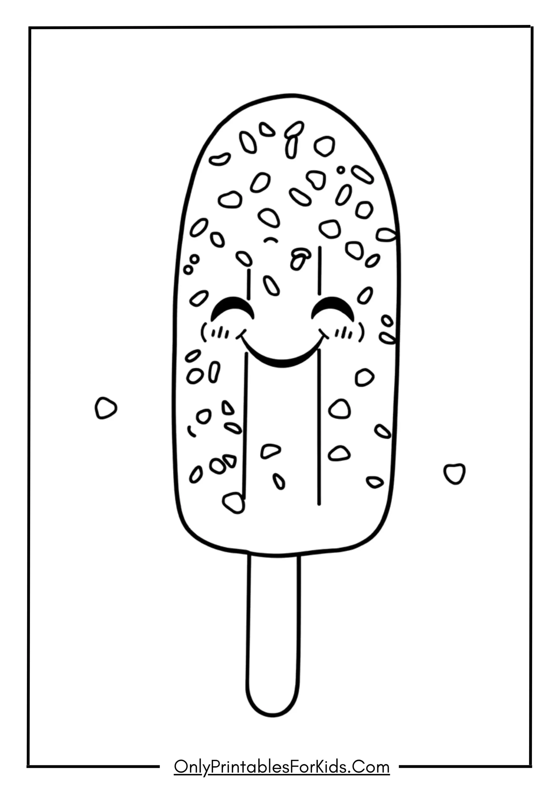 Smiling Popsicle with Sprinkles
