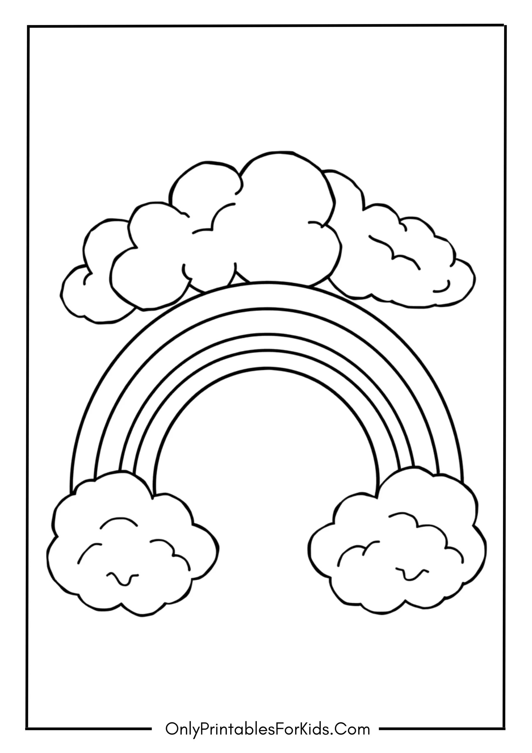 Smiling Rainbow in the Sky