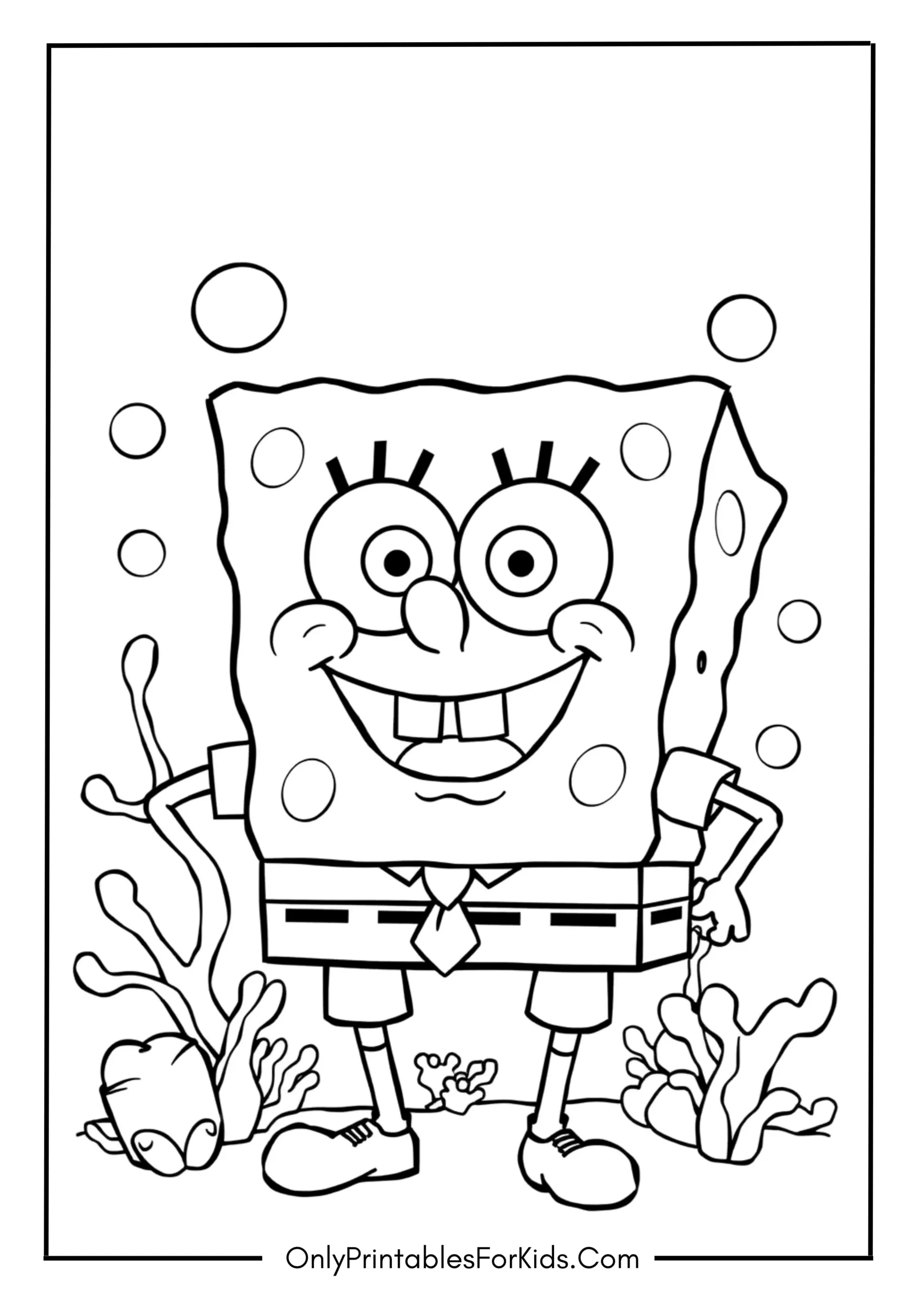SpongeBob SquarePants Coloring Page