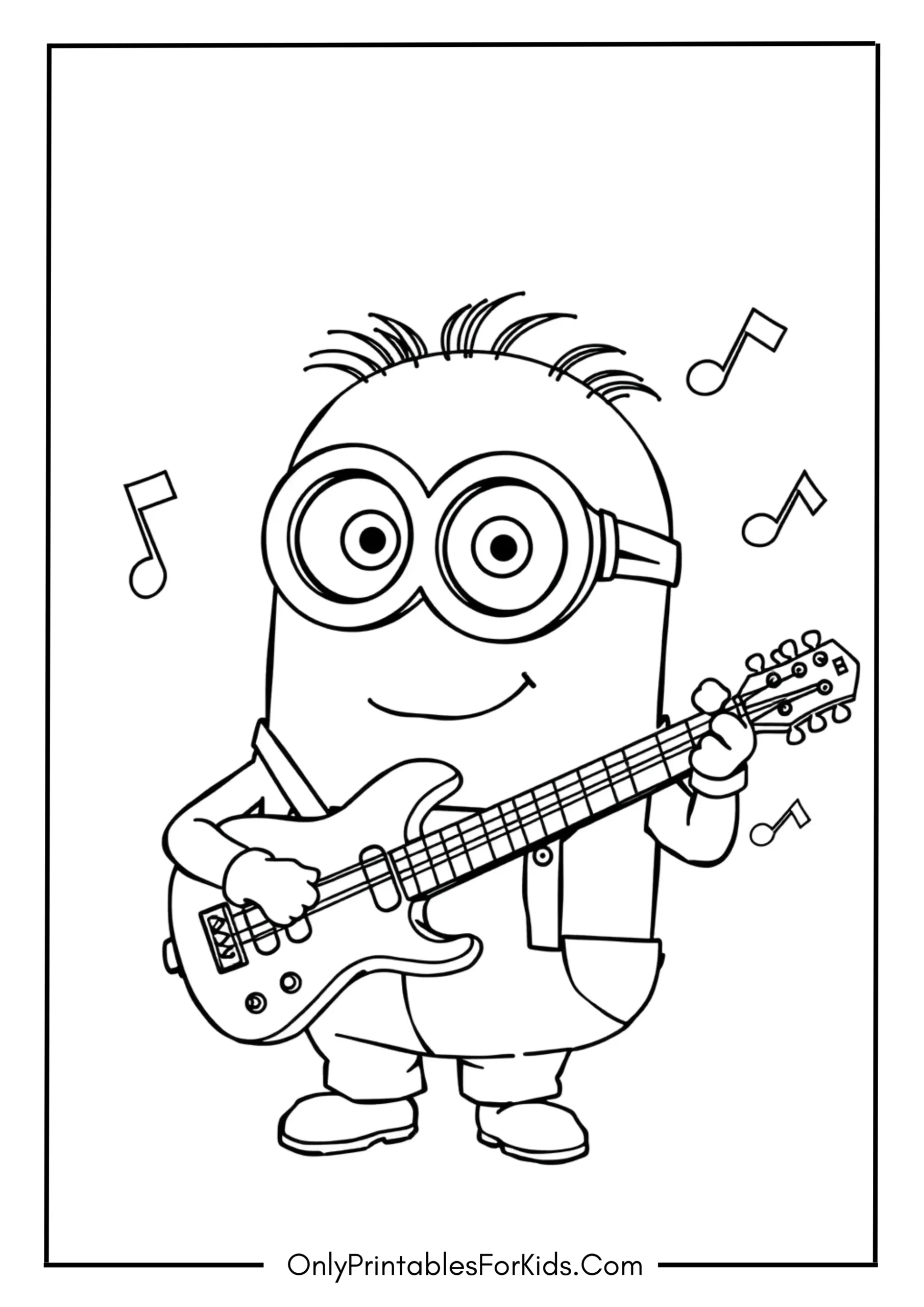 Stuart the Minion Coloring Page