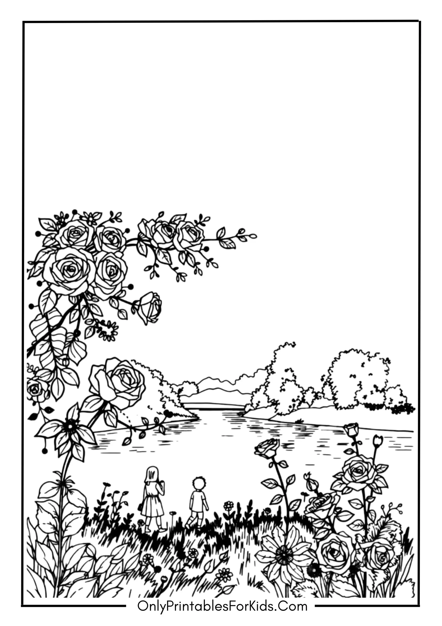 The Magic of Roses by the River