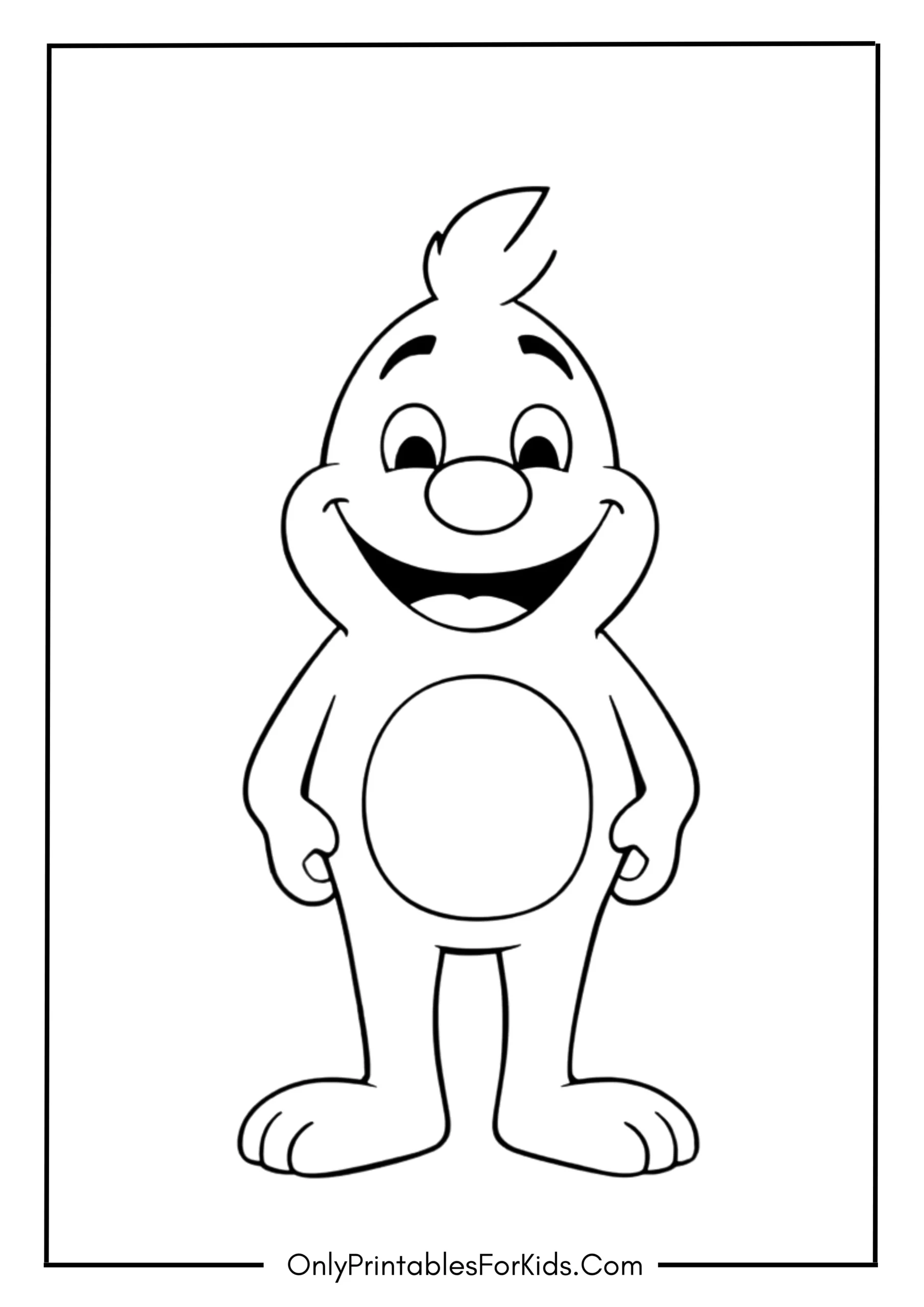 Winton From Bluey Coloring Page
