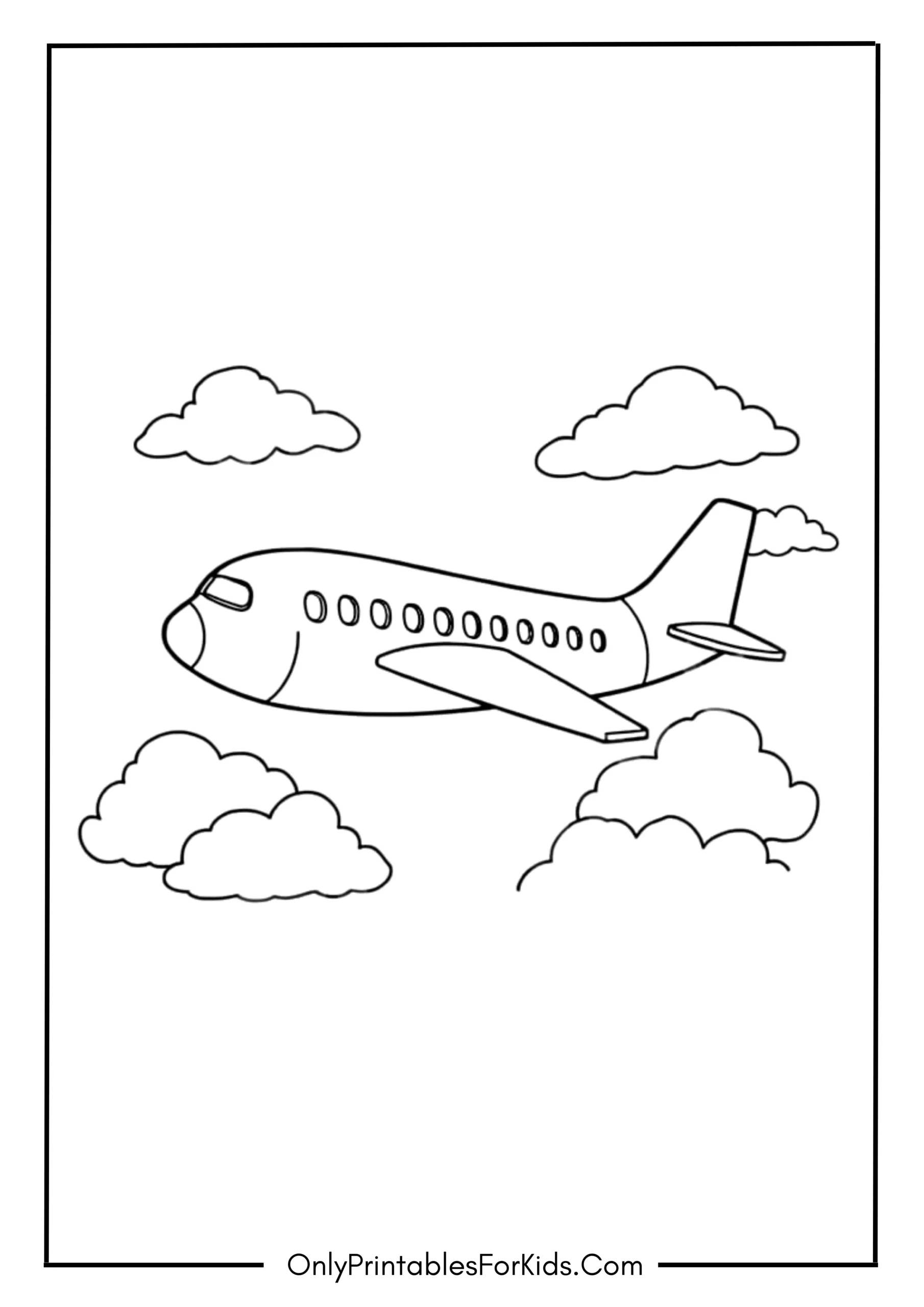 Airplane Coloring Page