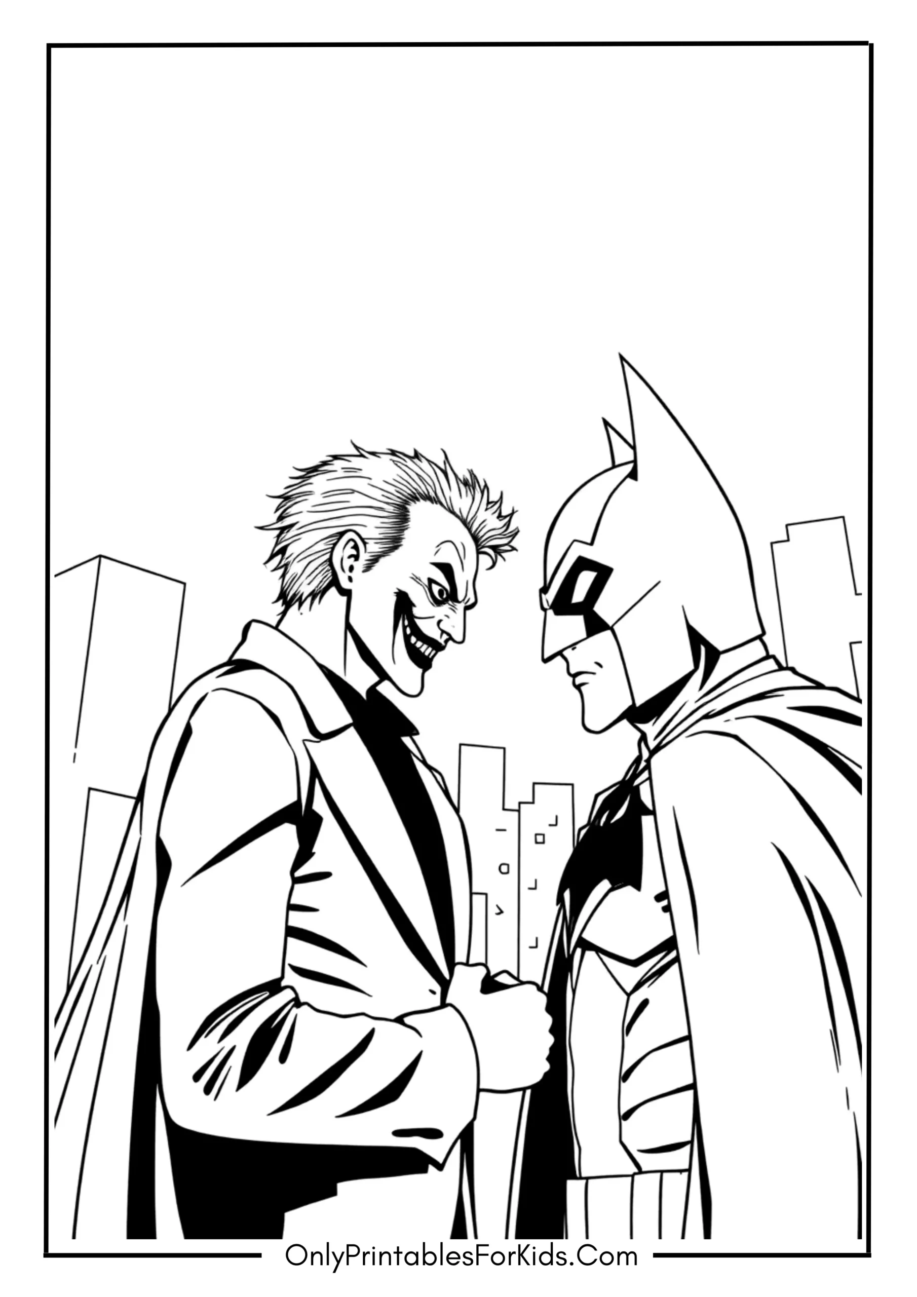 Batman Joker Coloring Page
