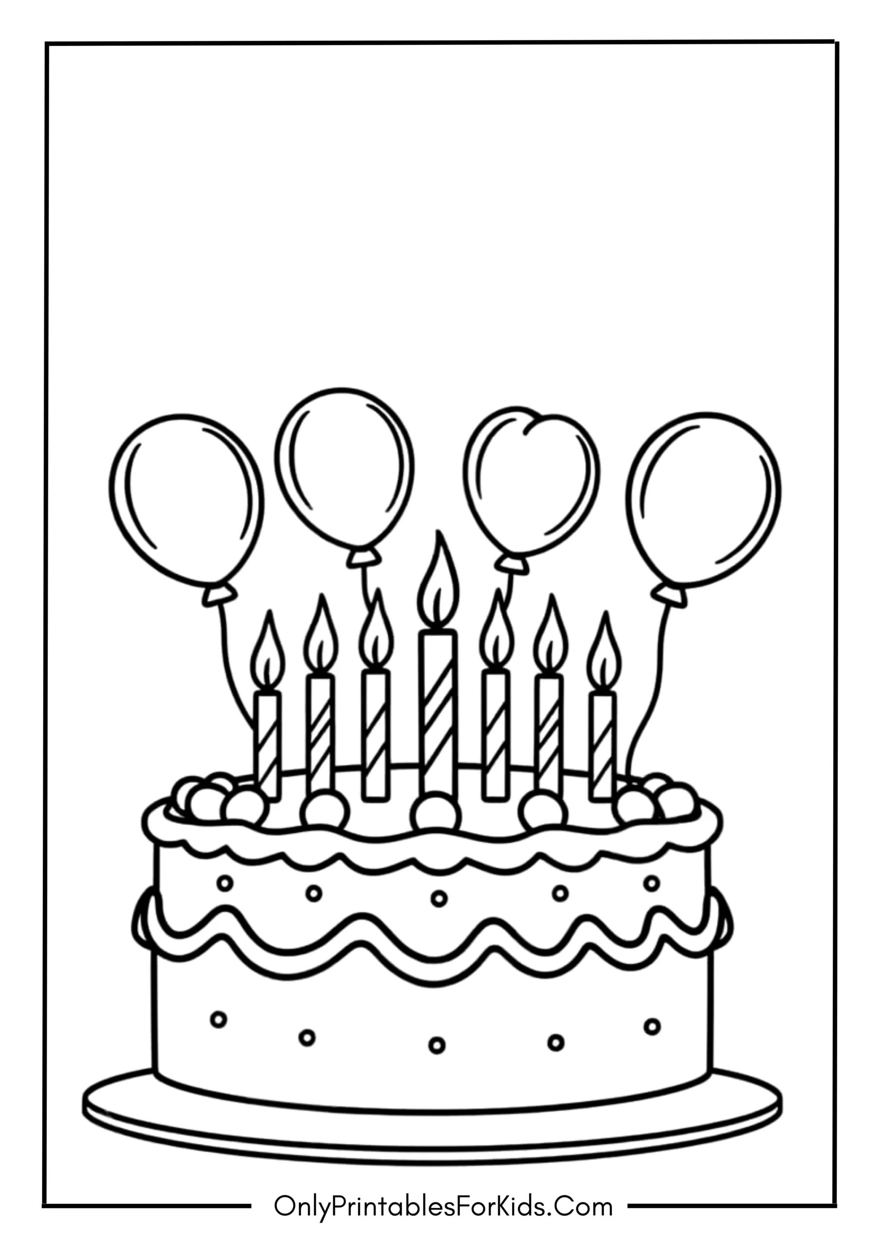 Birthday Party Coloring Page