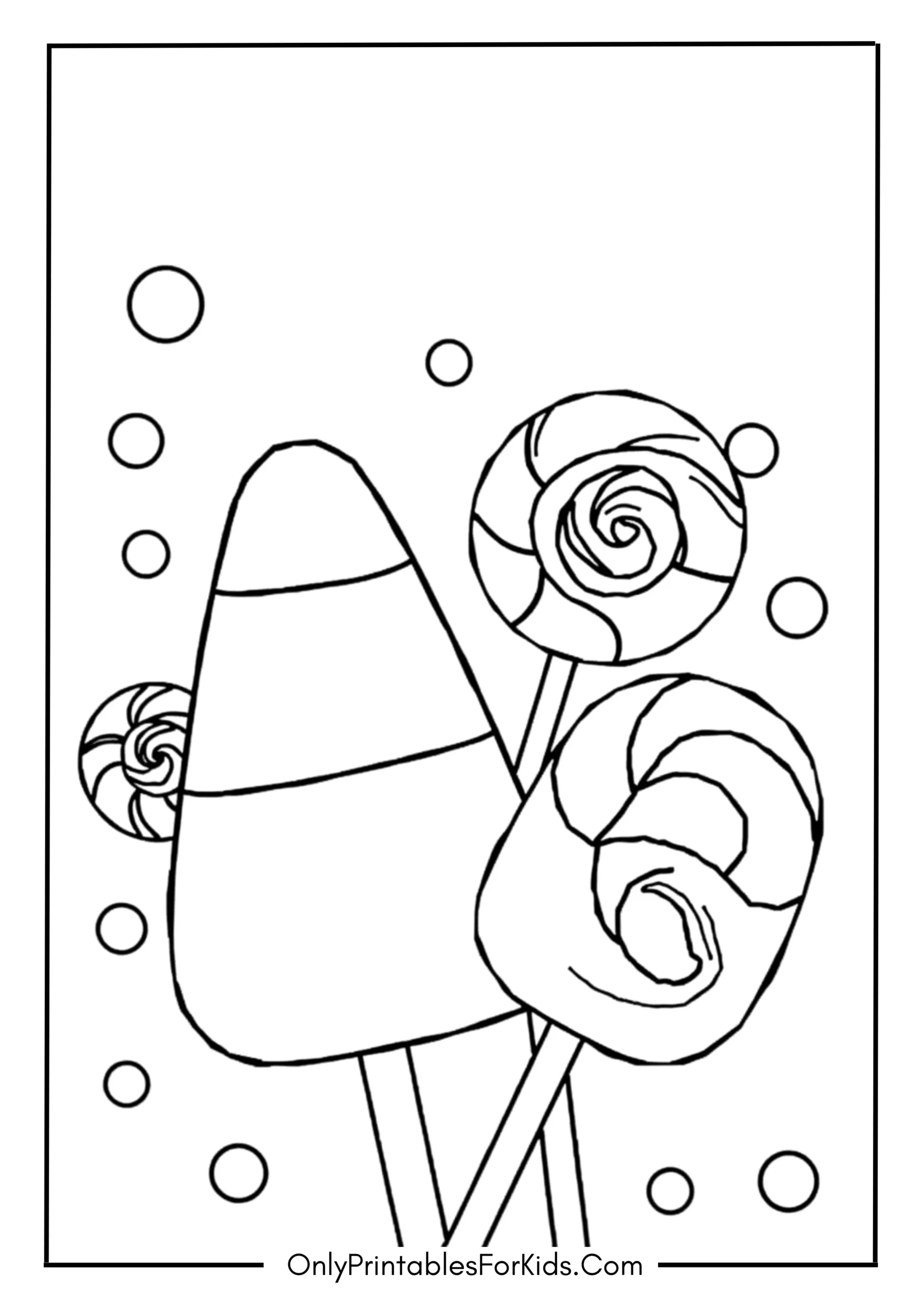 Candy Corn and Lollipops