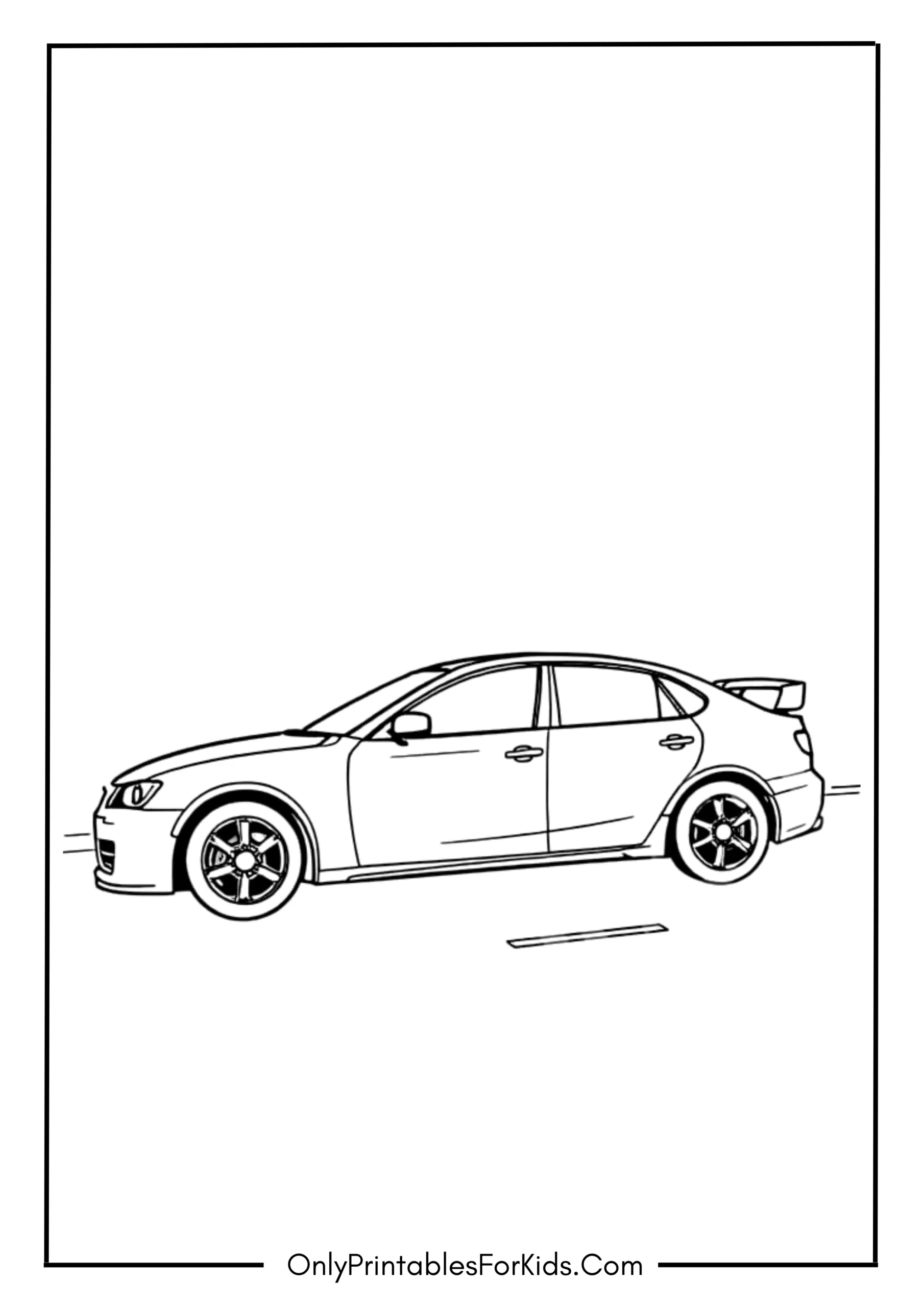 Car Coloring Page