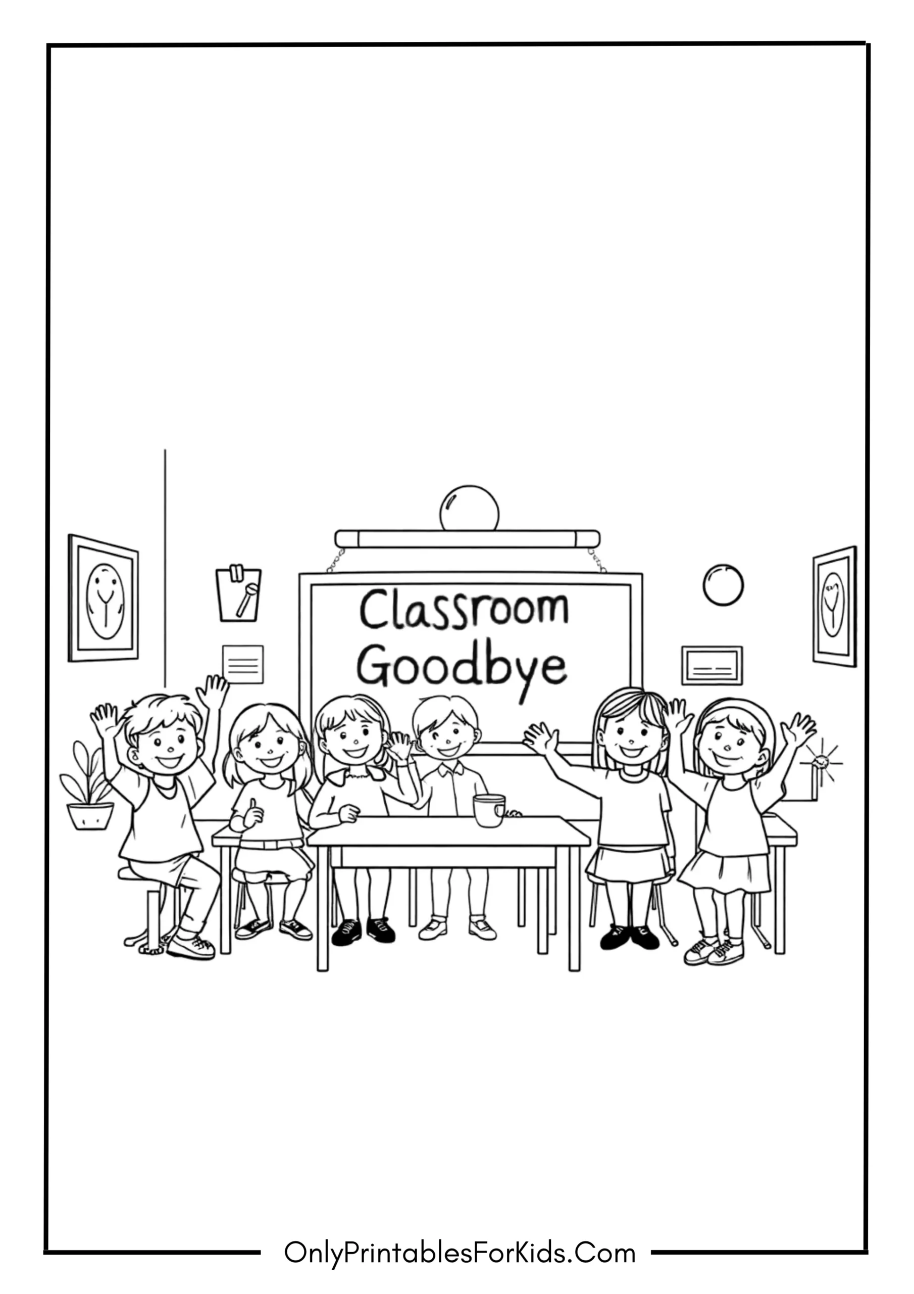 Cheerful Classroom Goodbye