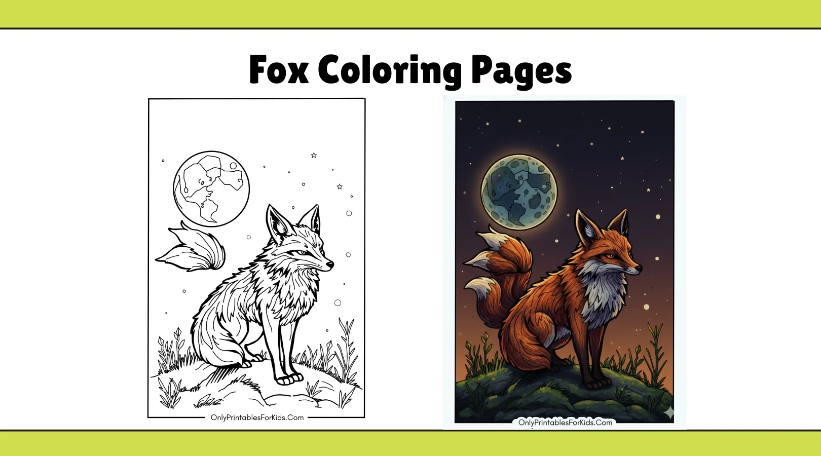 Fox Coloring Pages