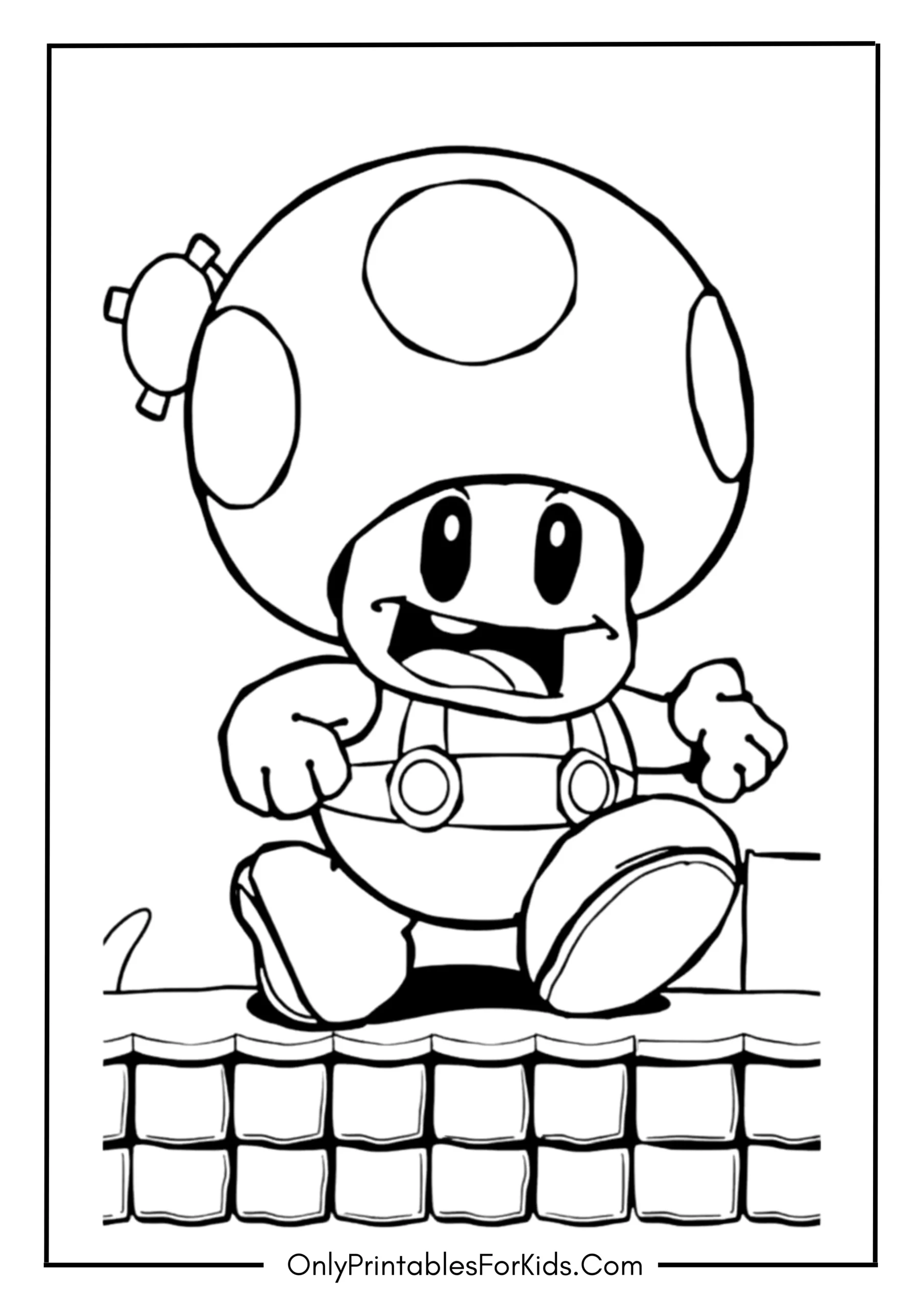 Goomba From Mario Coloring Page