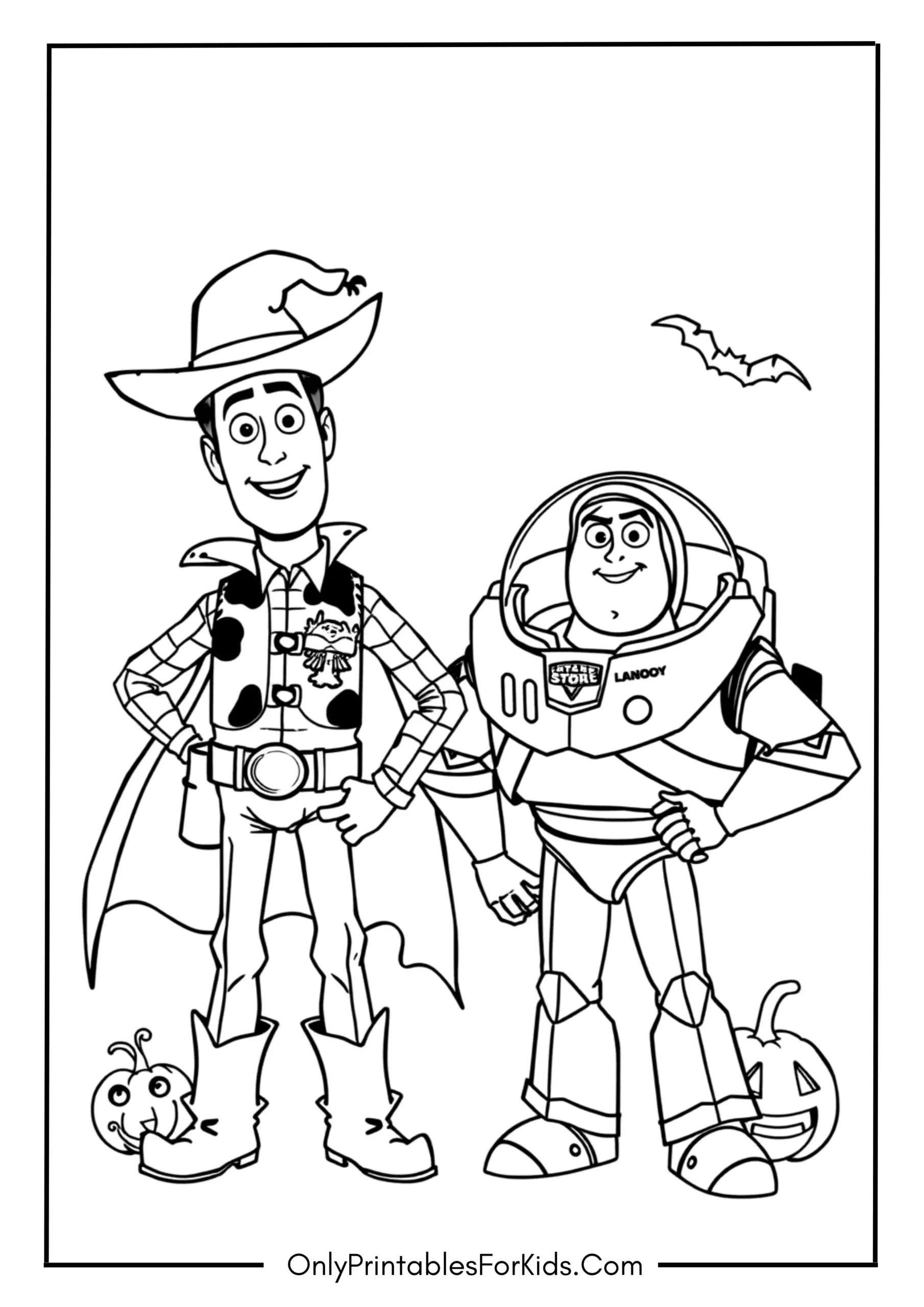 Halloween Toy Story Page
