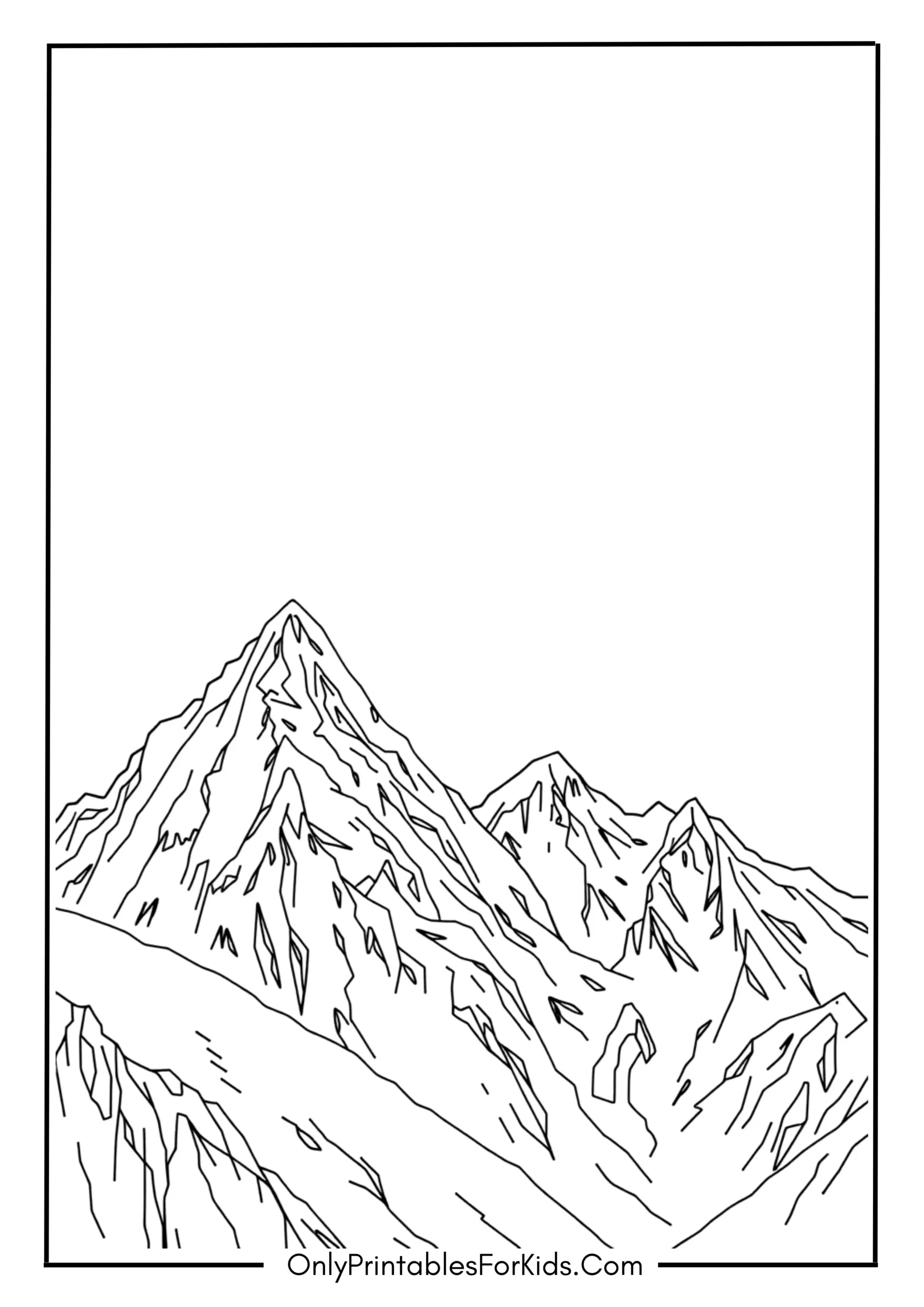 Icy Mountains and Sky