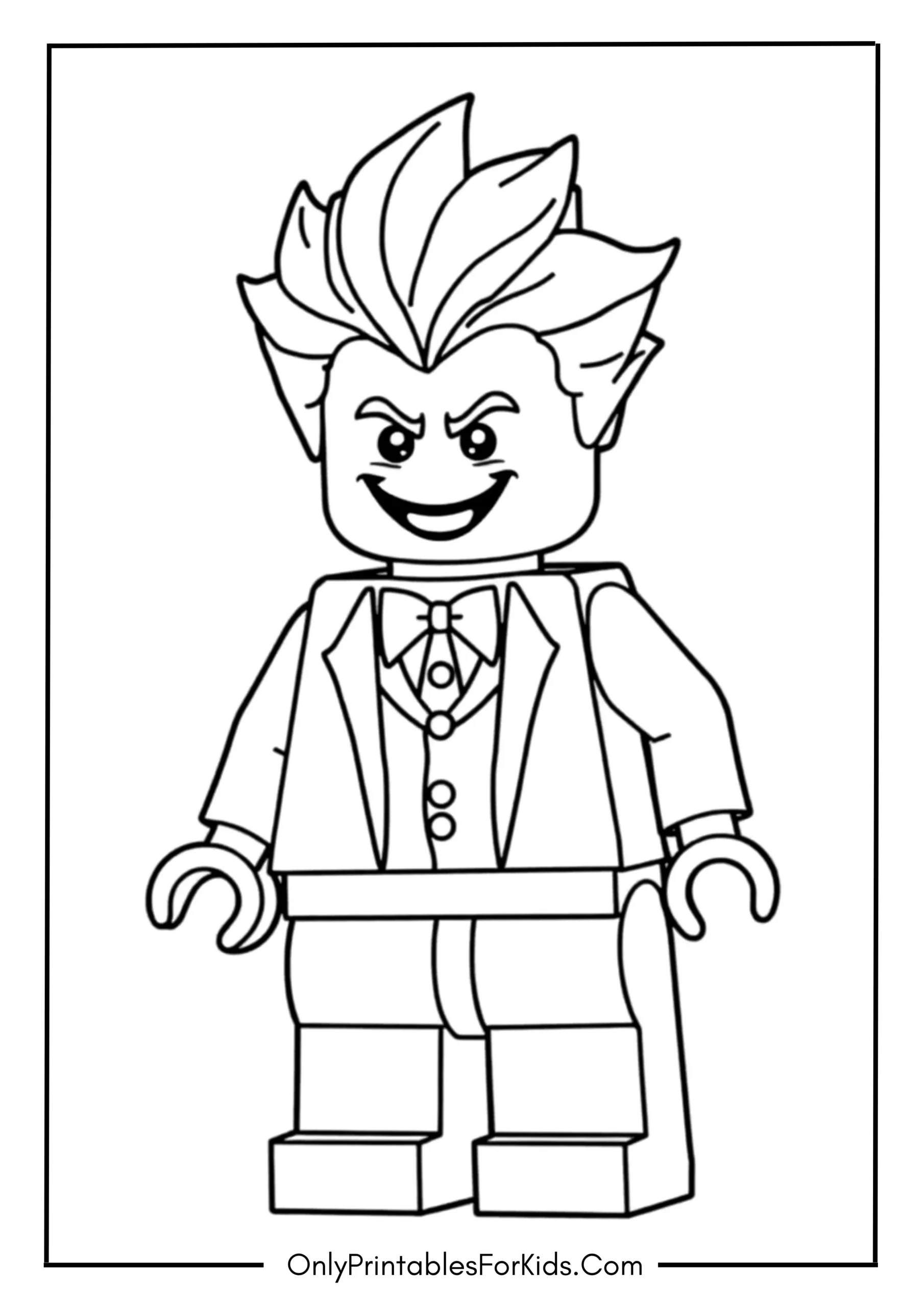 Joker Lego Coloring Page