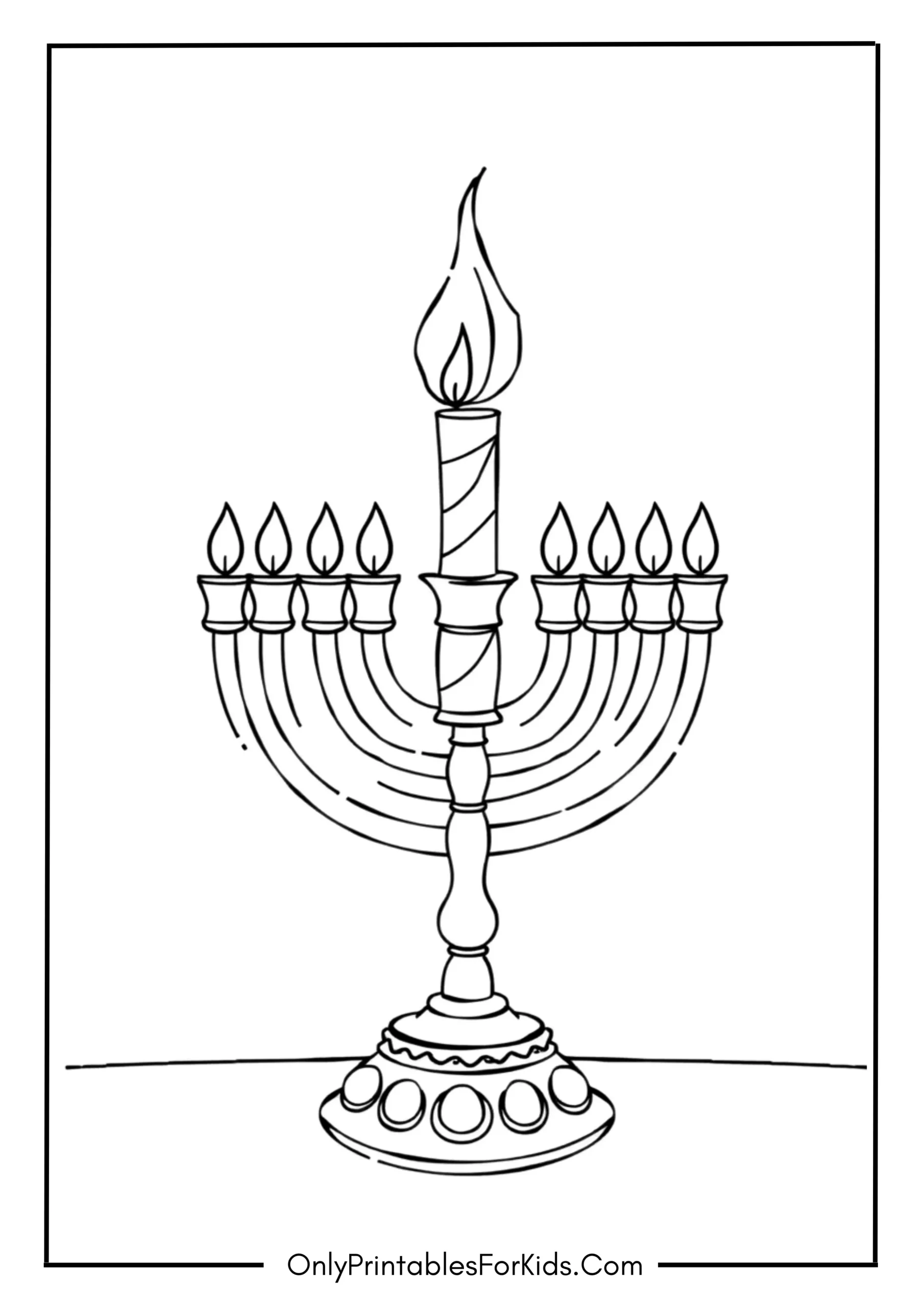 Lighting the Shamash Candle