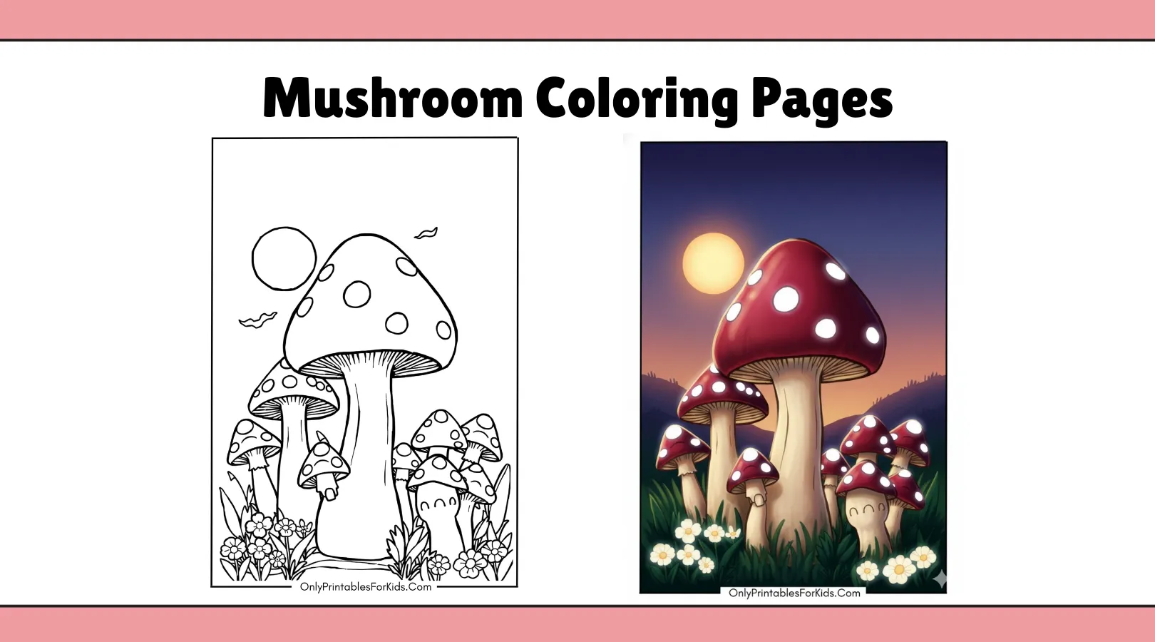 Kid-Friendly Mushroom Coloring Pages to Download