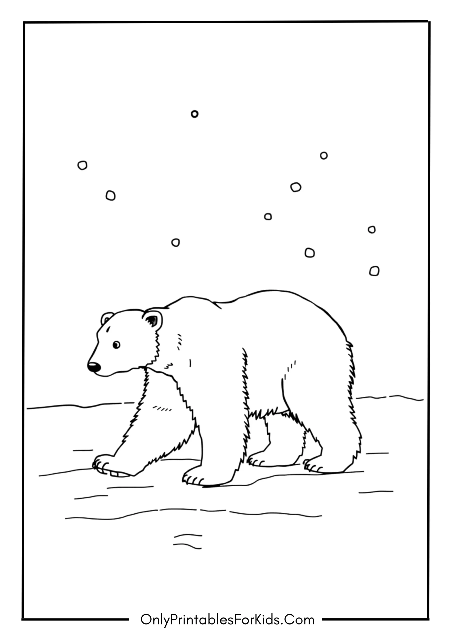 Polar Bear in the Snow