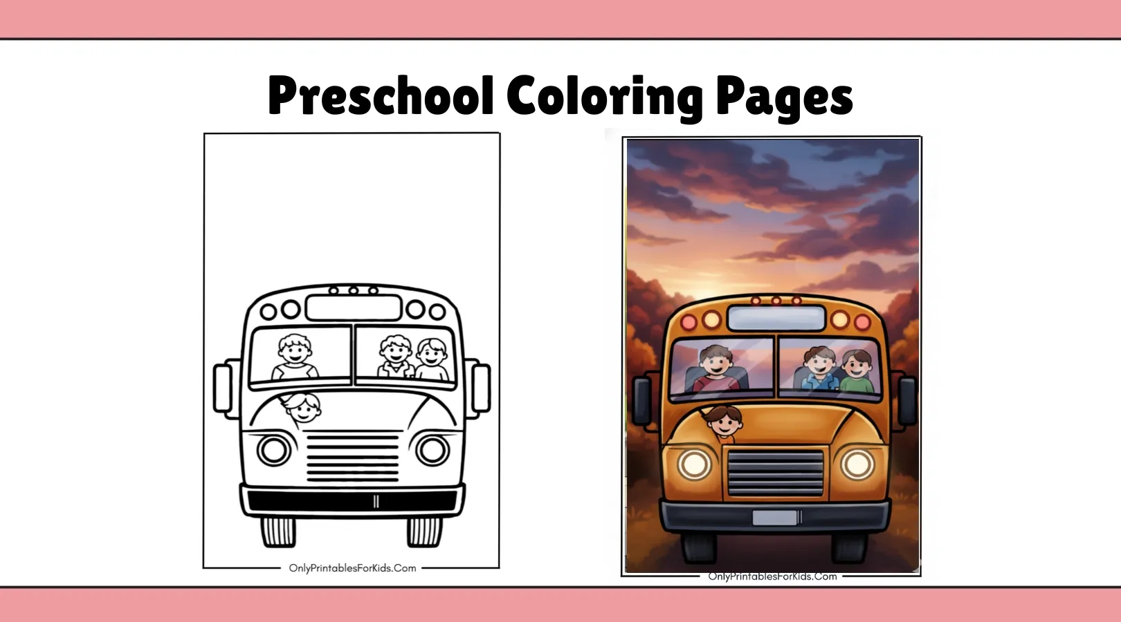Preschool Coloring Pages for Early Learning & Creativity