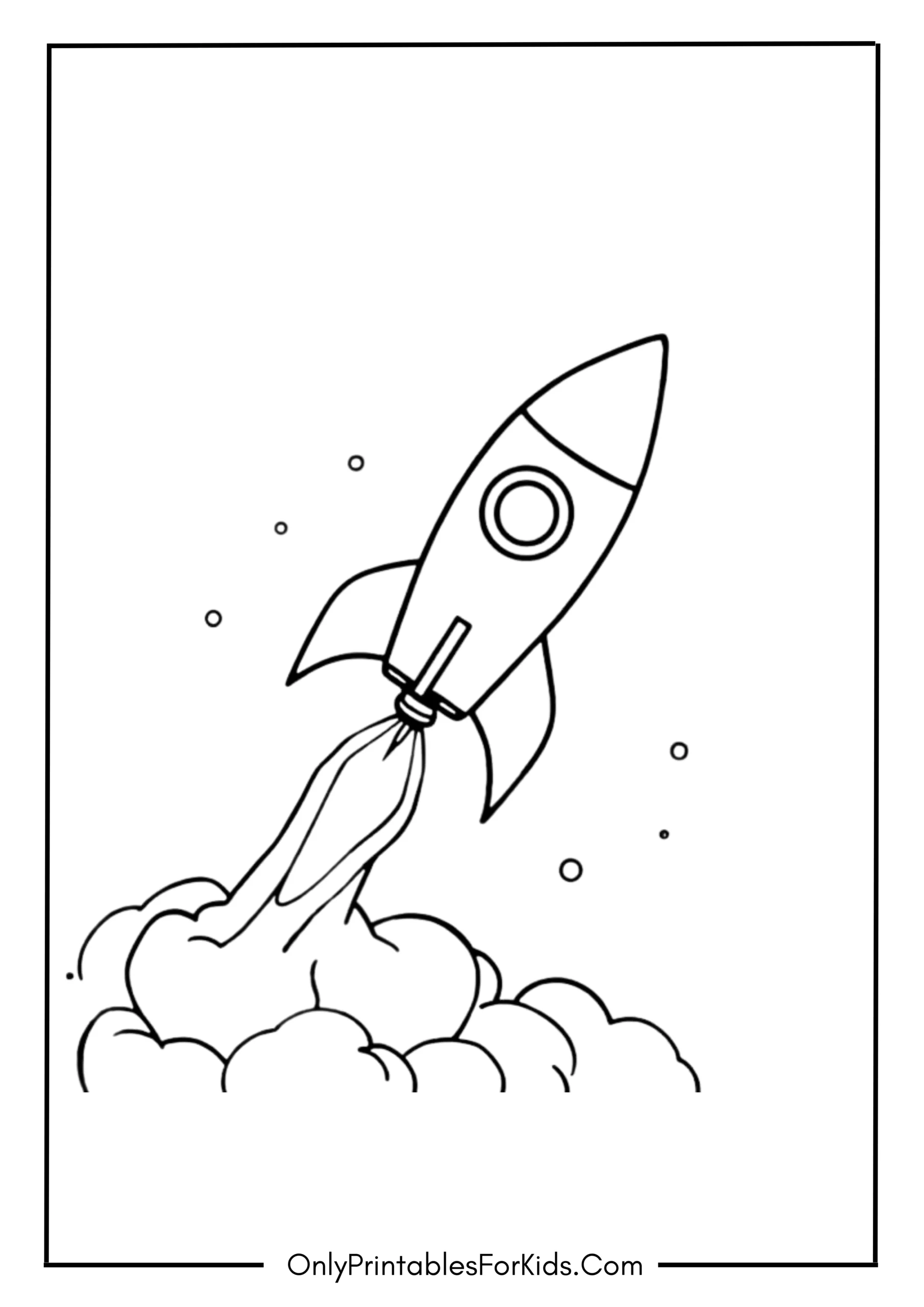 Rocket Coloring Page