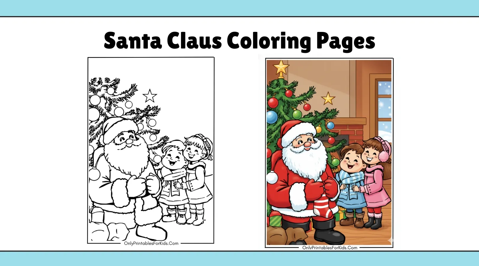 Fun Santa Claus Coloring Pages for Holiday Cheer