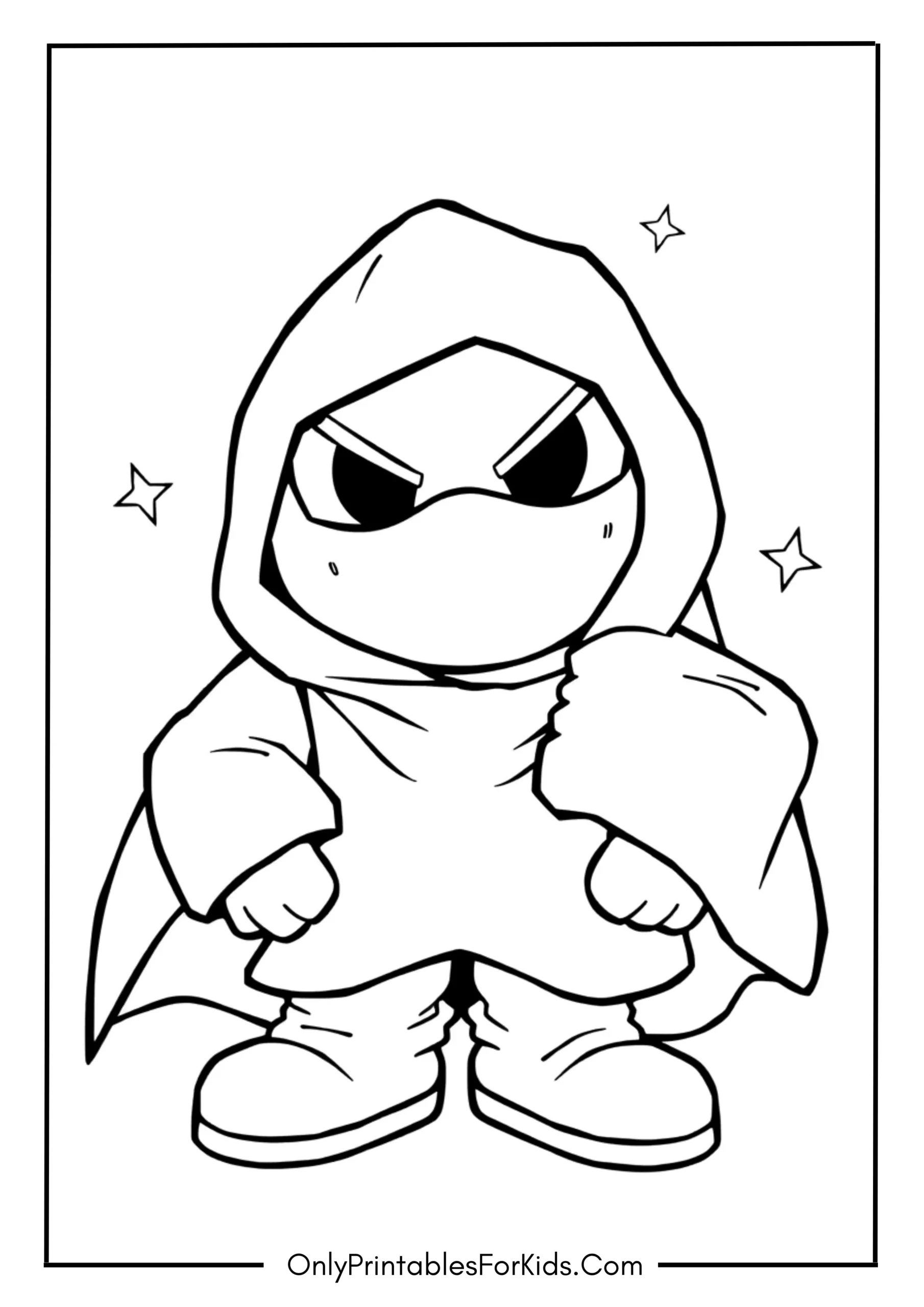Shy Guy Coloring Page