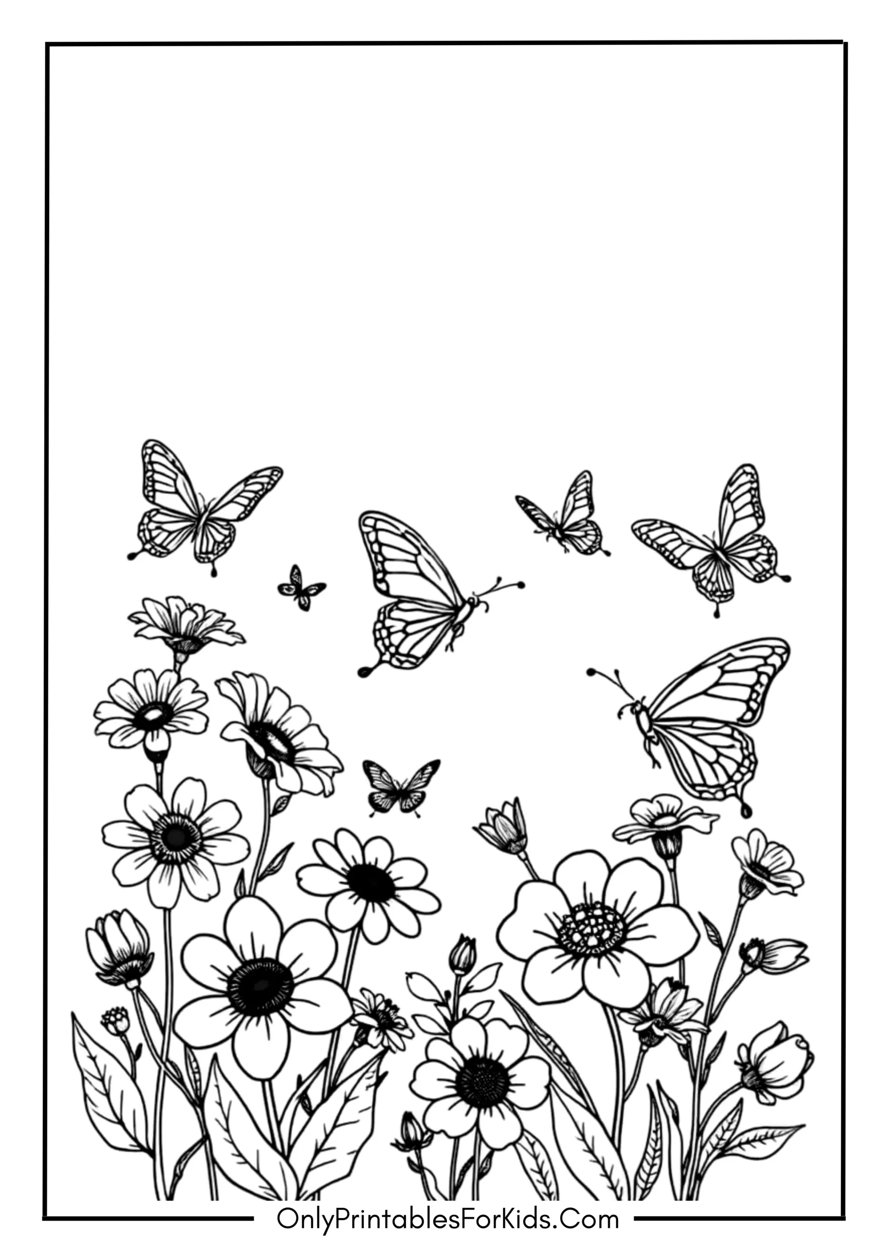 Spring Coloring Page