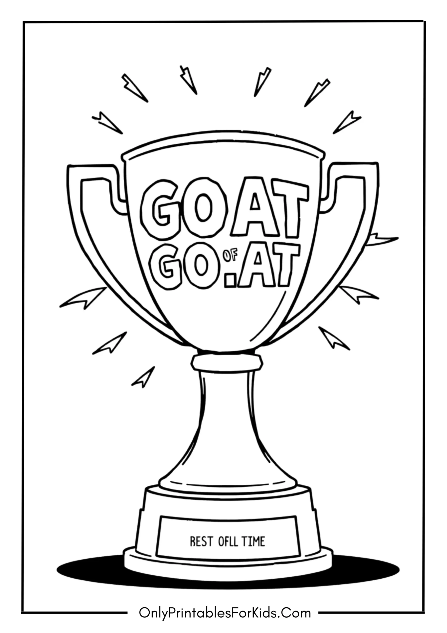 The GOAT Award Trophy