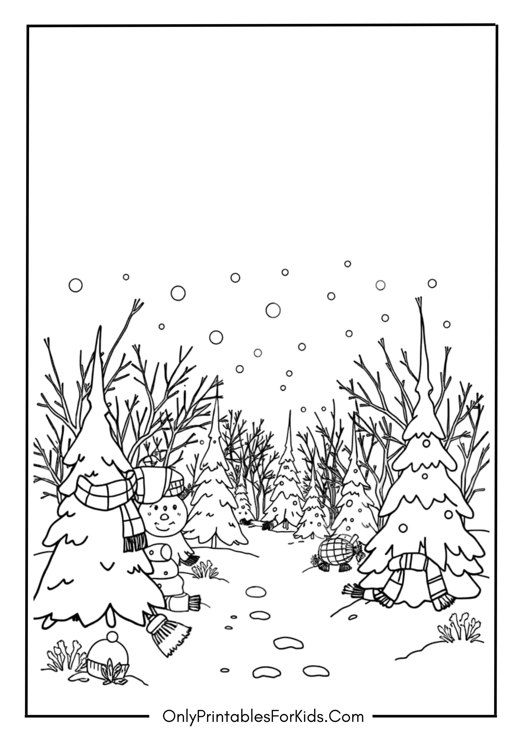 Winter Coloring Page