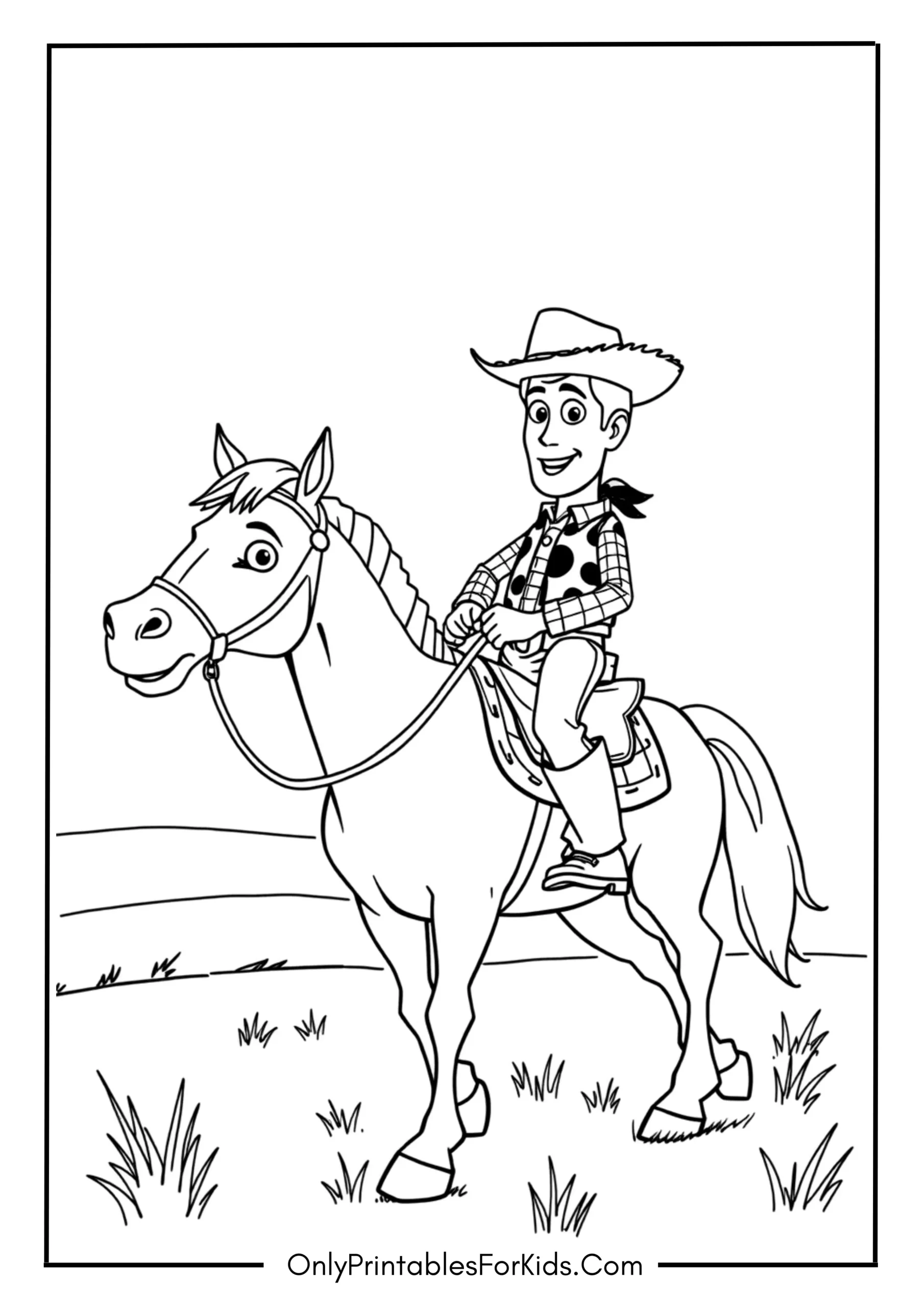 Woody Riding a Horse