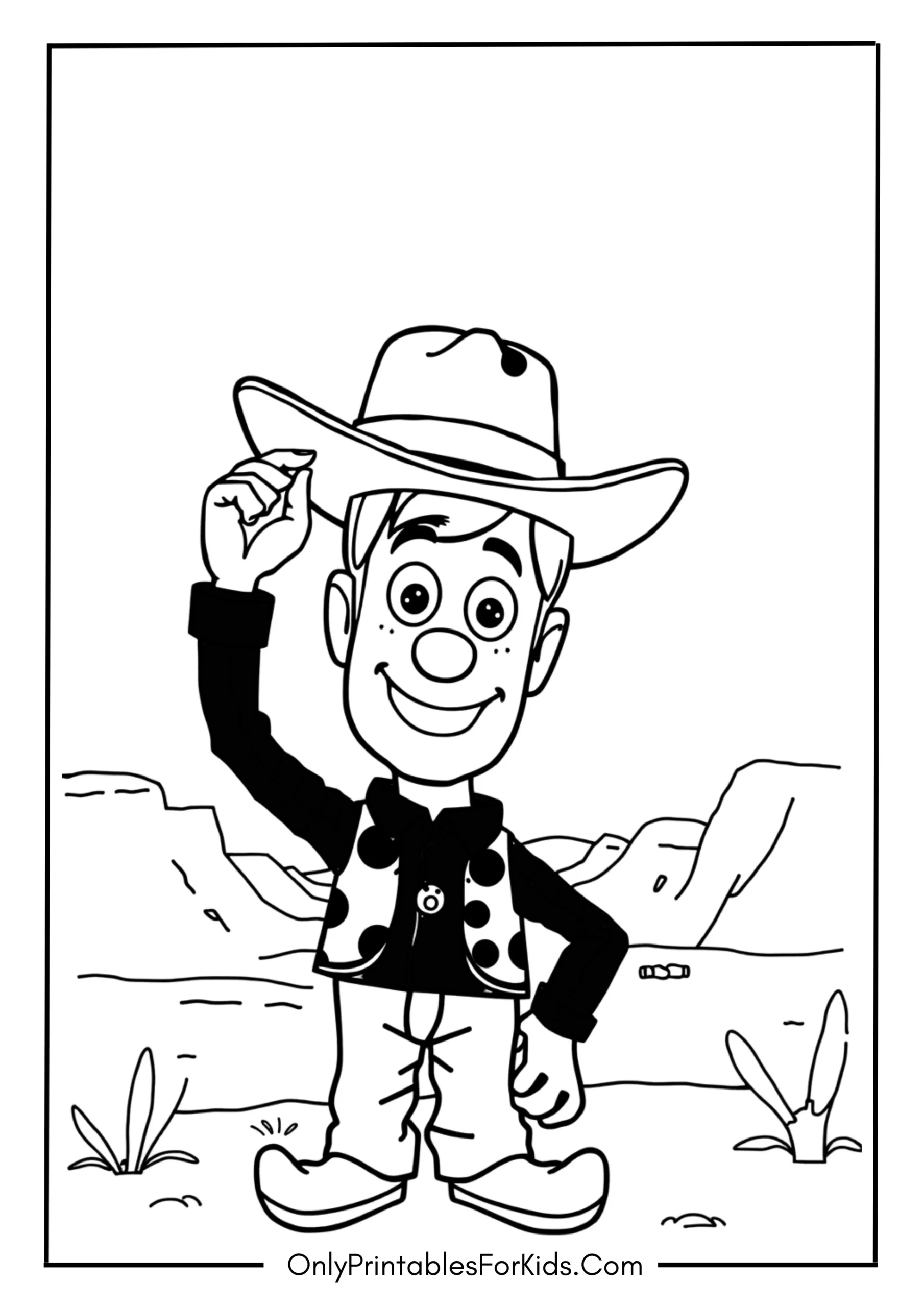 Woody Tipping His Hat