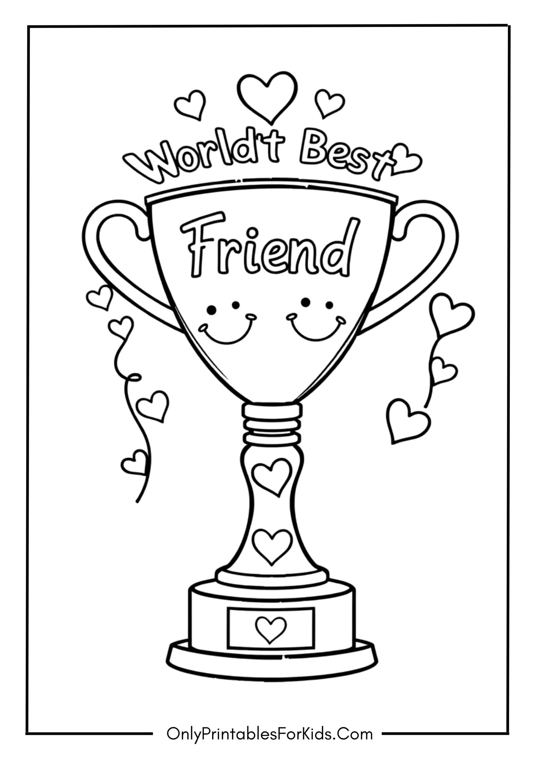 World’s Best Friend Trophy