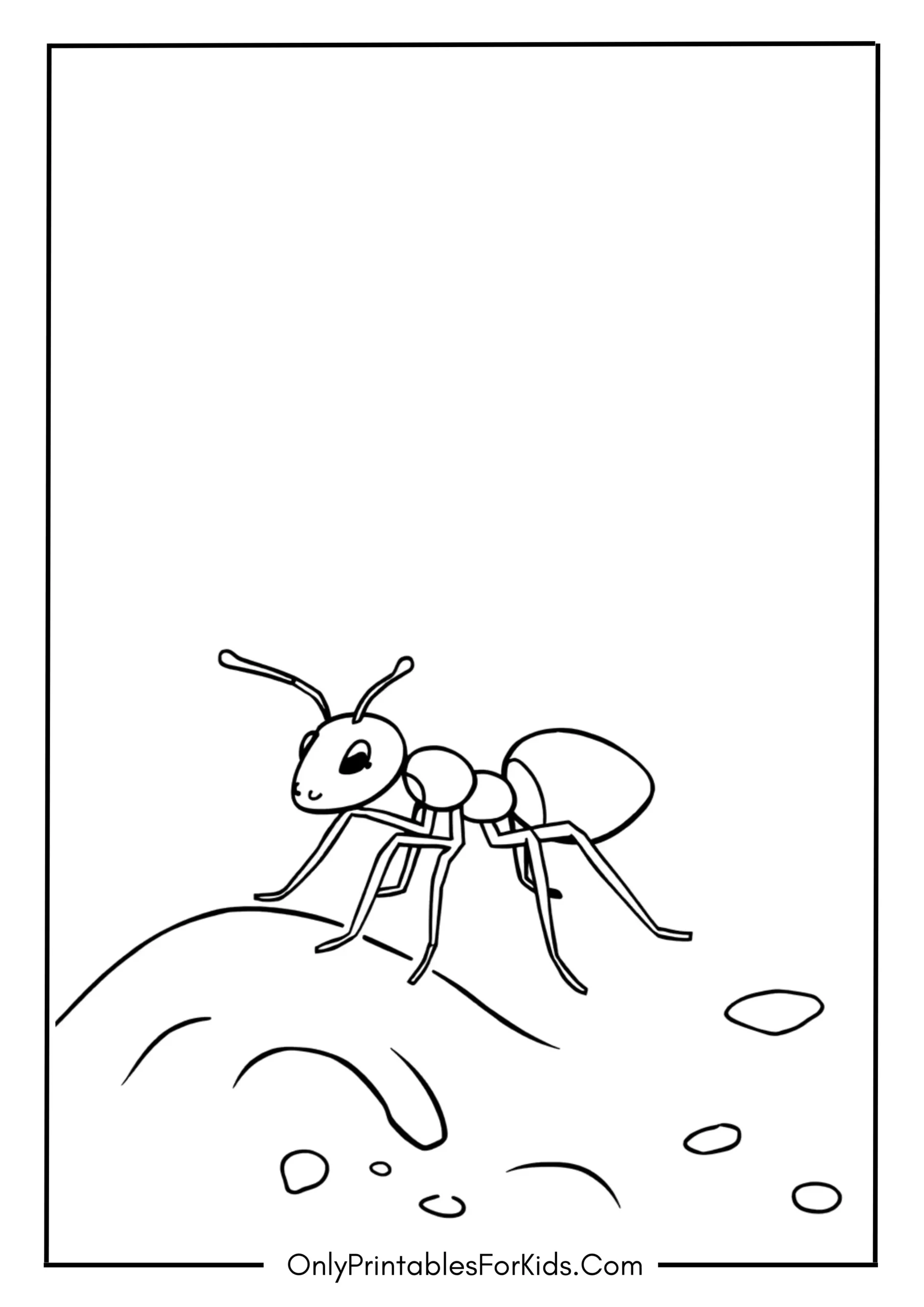 Ant Coloring Page