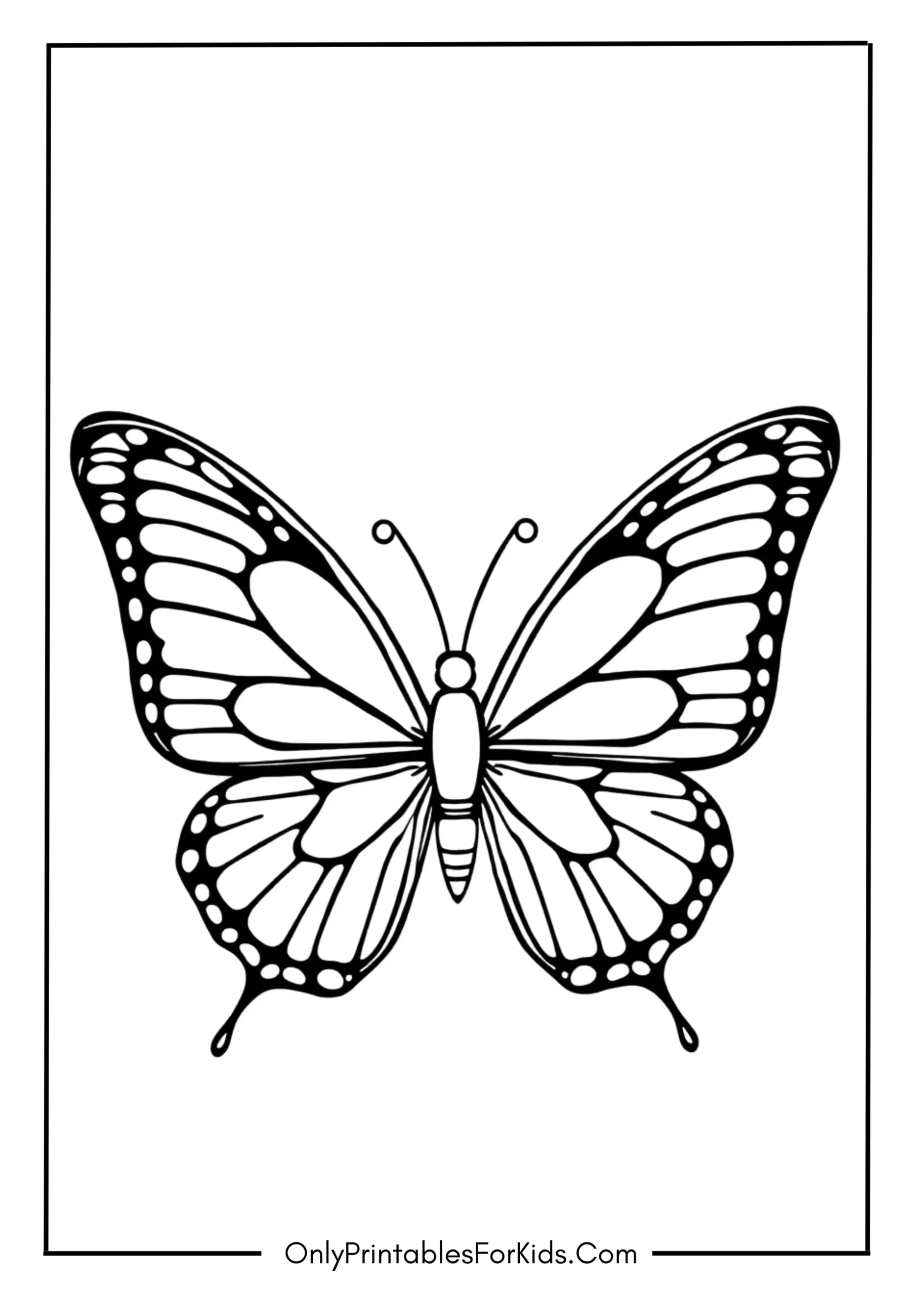Butterfly Coloring Page