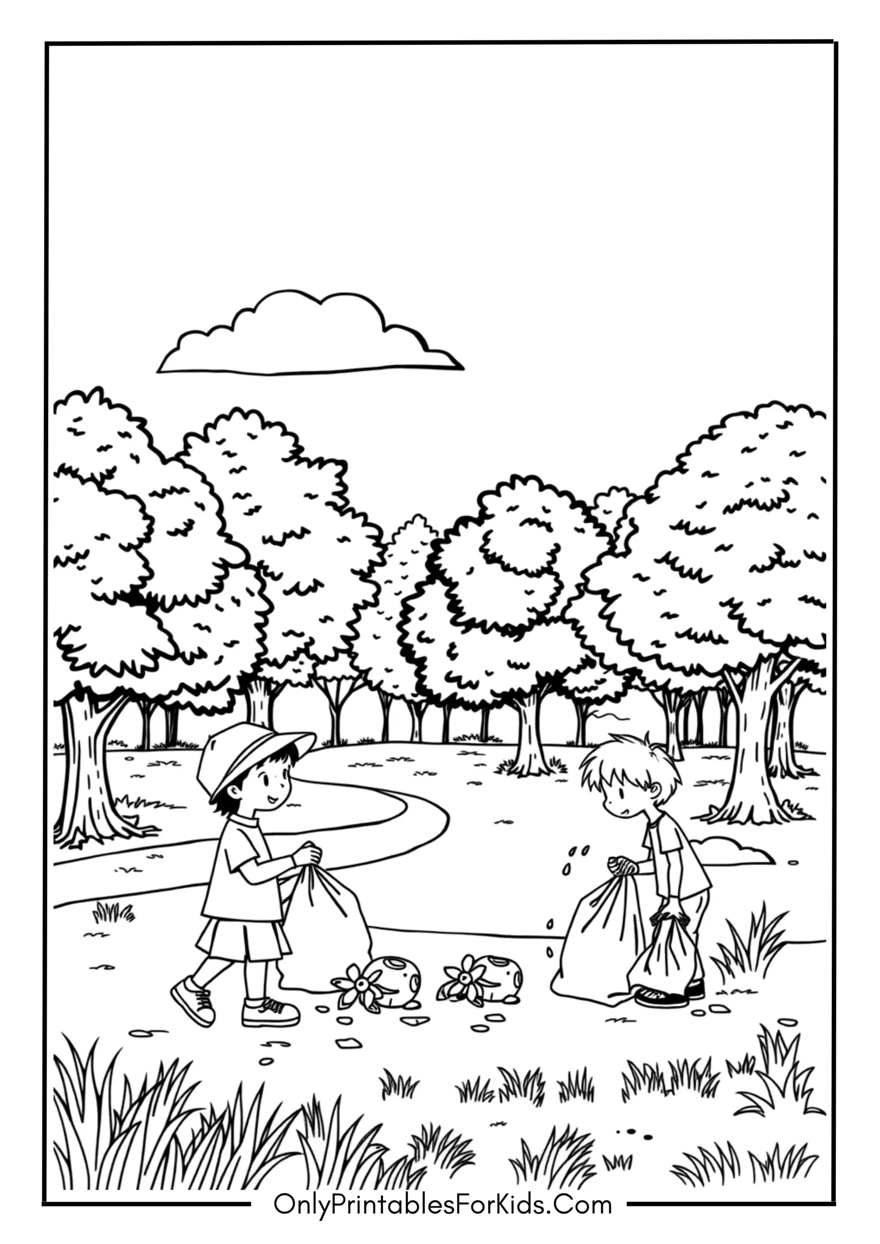 Kids Cleaning the Park