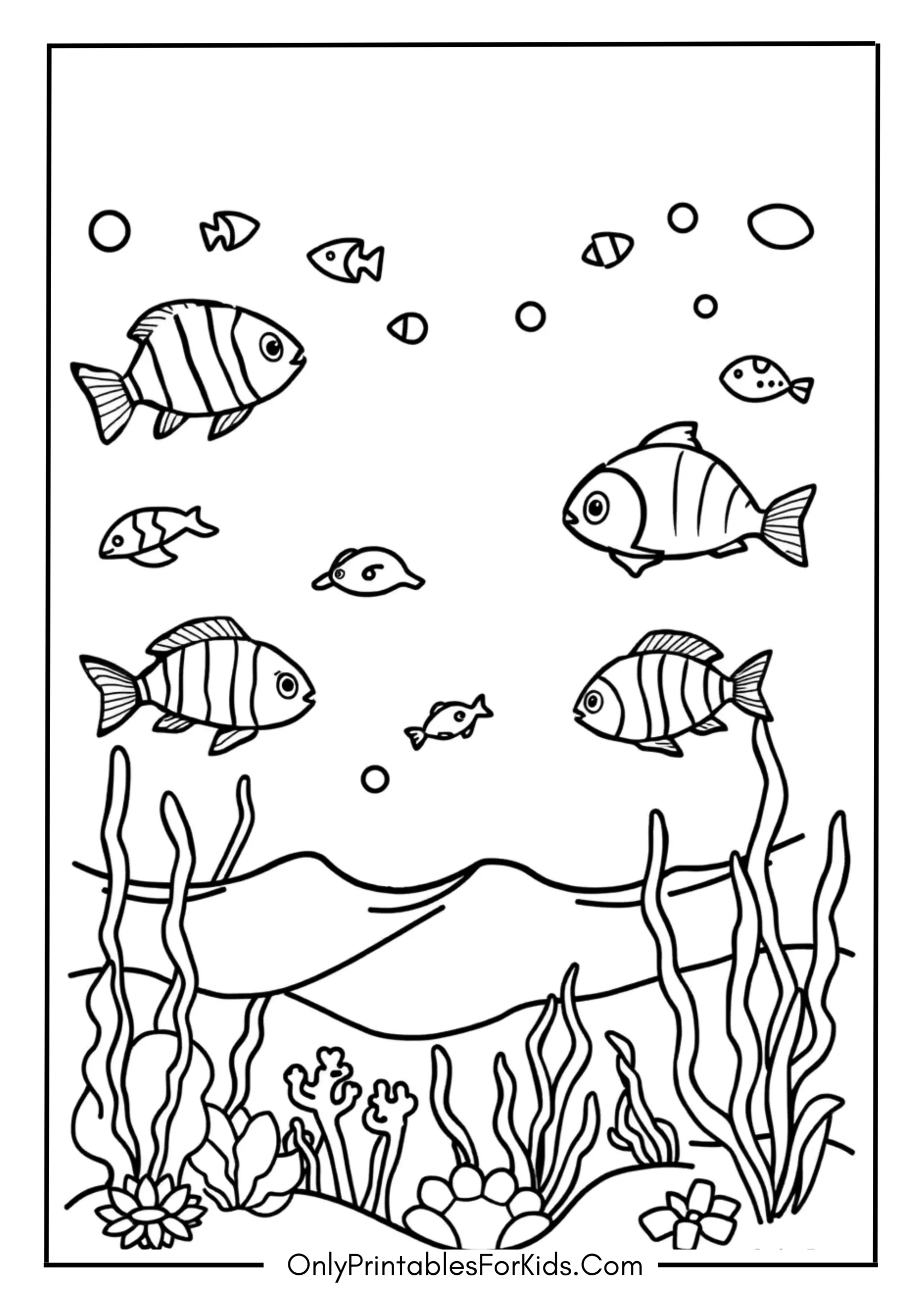 Ocean Life Earth Day Page