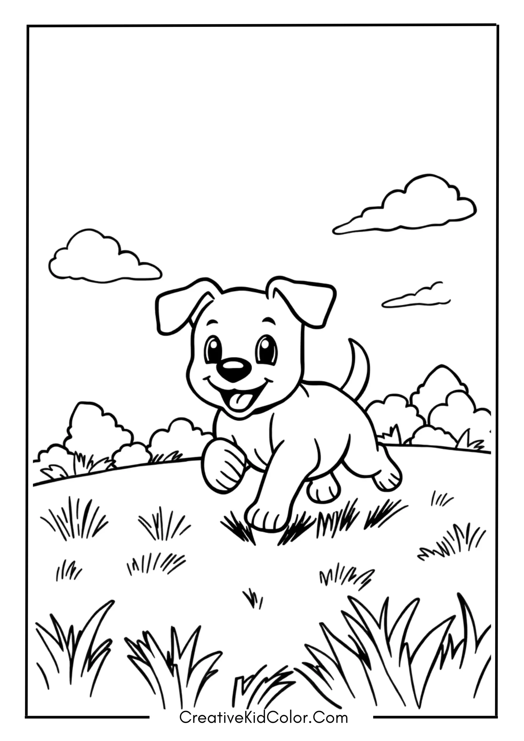 Puppy Running in the Park