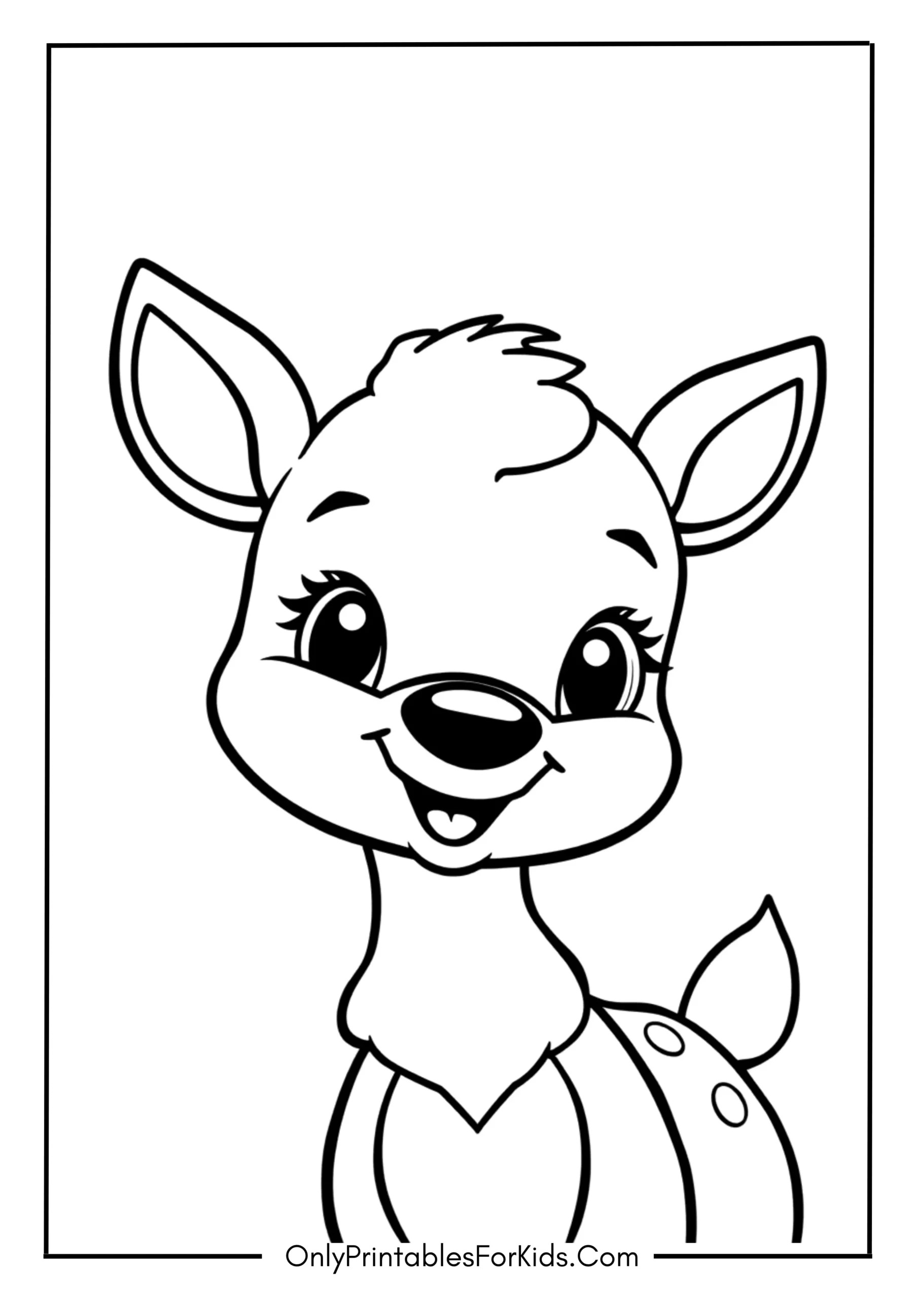 Smiling Cartoon Deer
