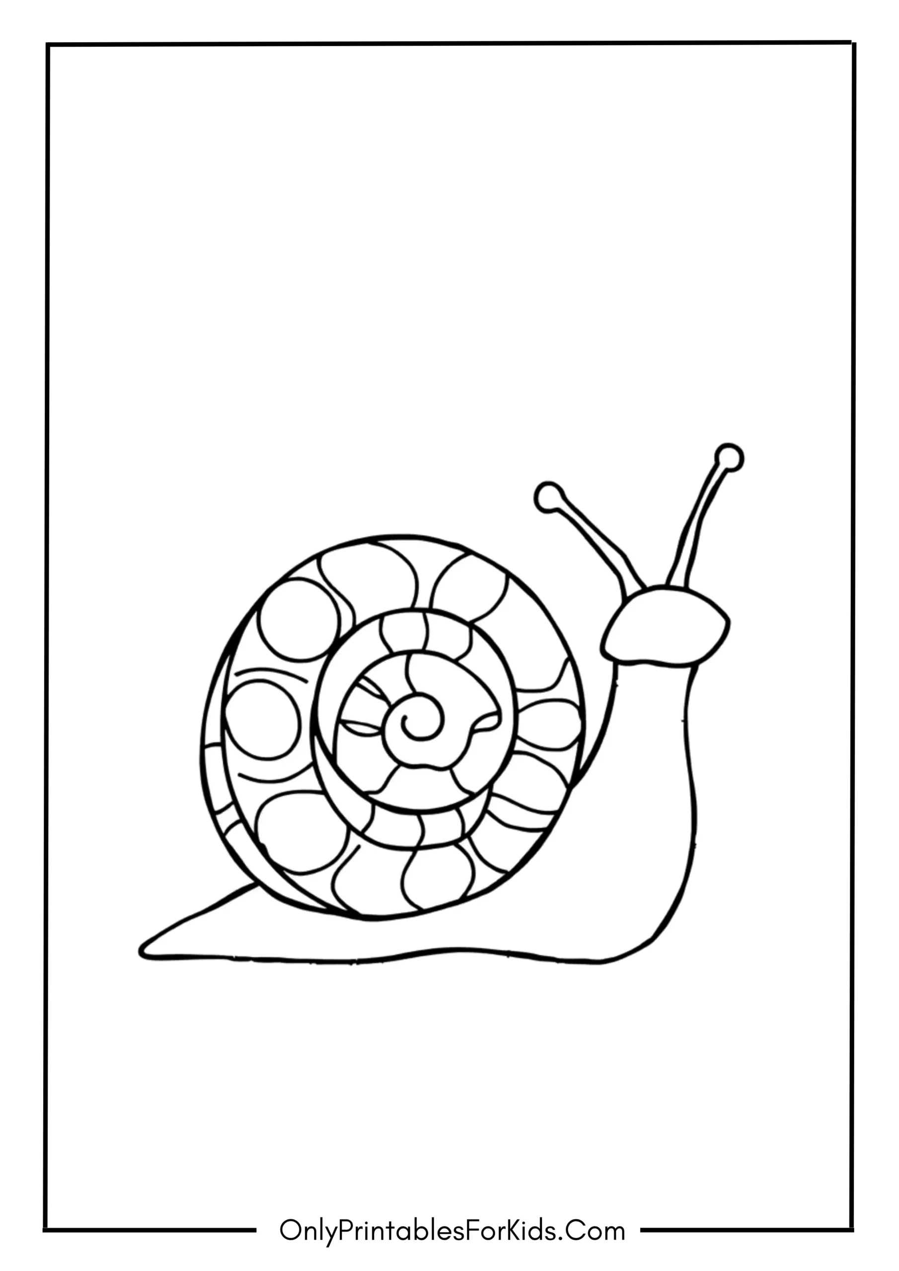 Snail Coloring Page