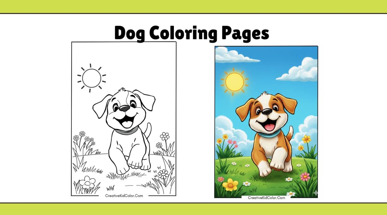 Adorable Dog Coloring Pages for Creative and Relaxing Fun